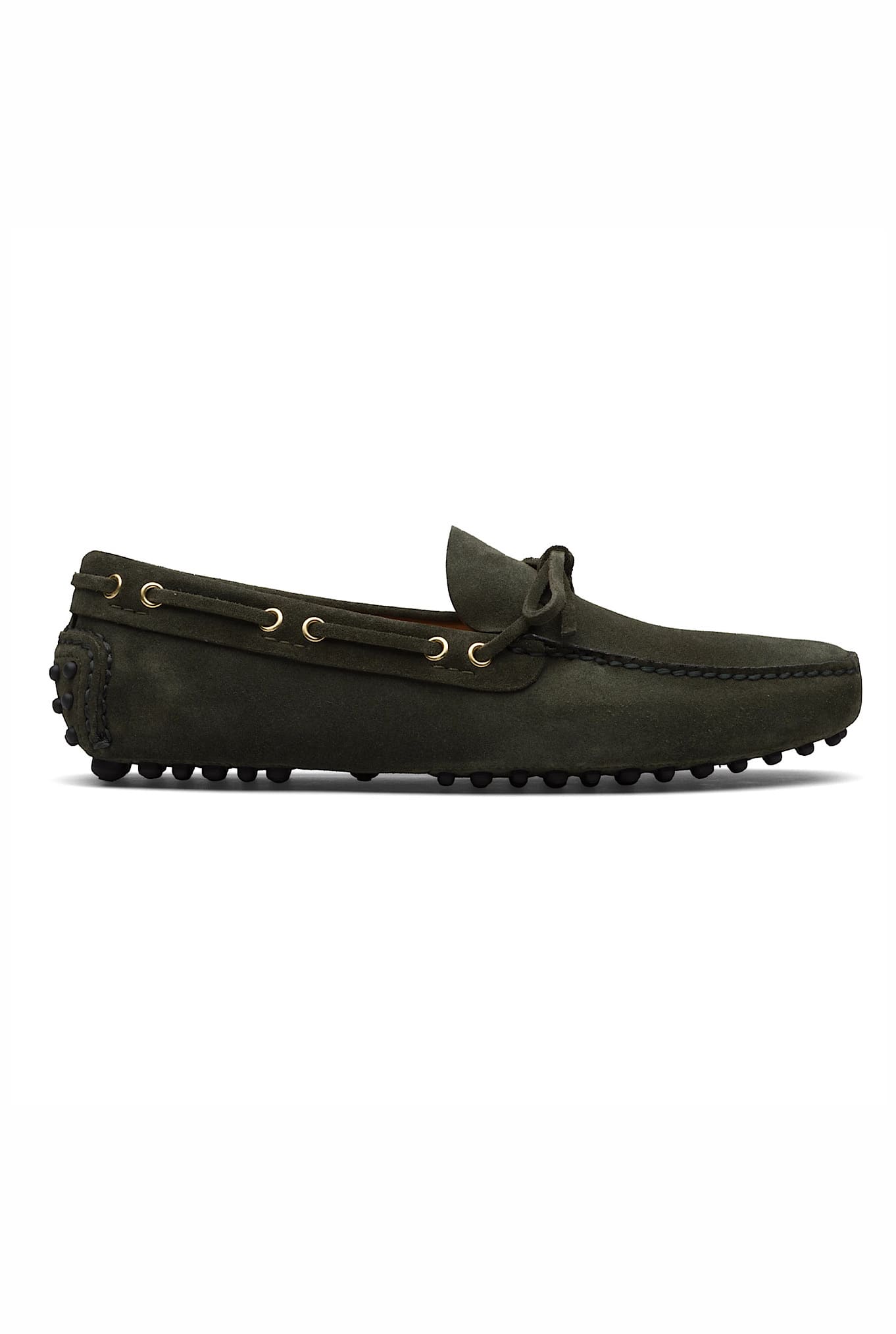 Mocassino Suede Verde Mimetico CAR SHOE
