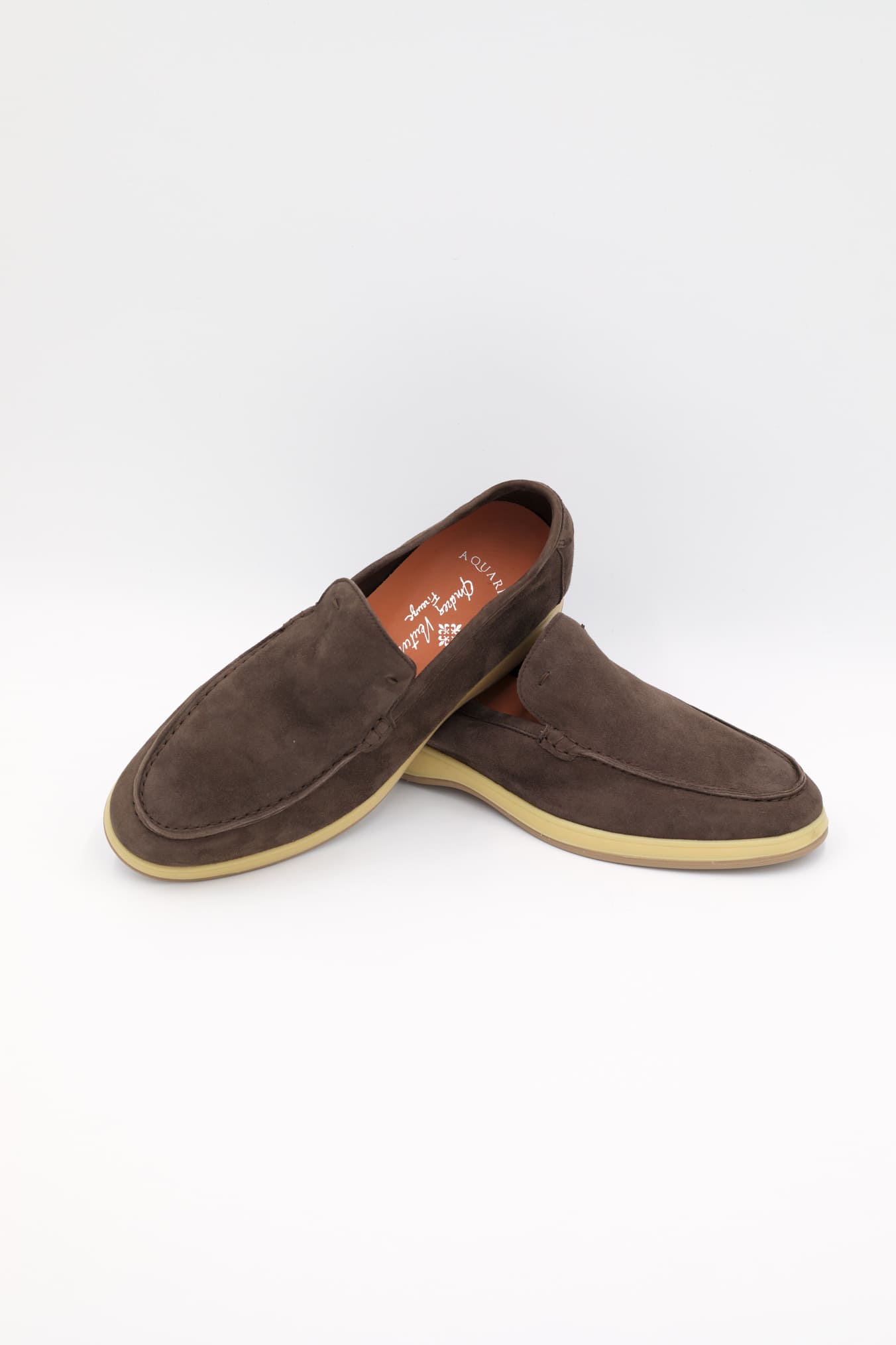 Mocassini Sfoderati in Suede Caffè - Guarino Store