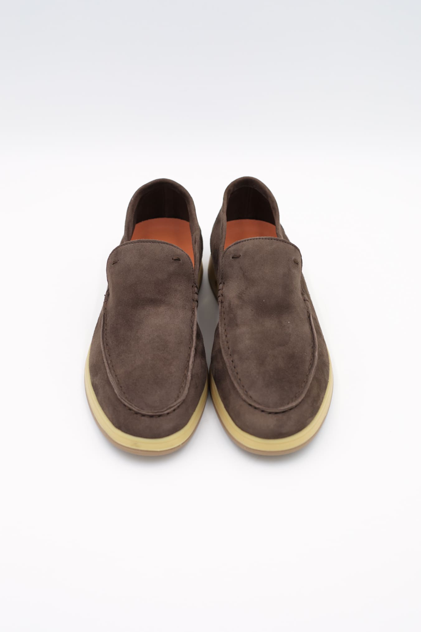 Mocassini Sfoderati in Suede Caffè - Guarino Store