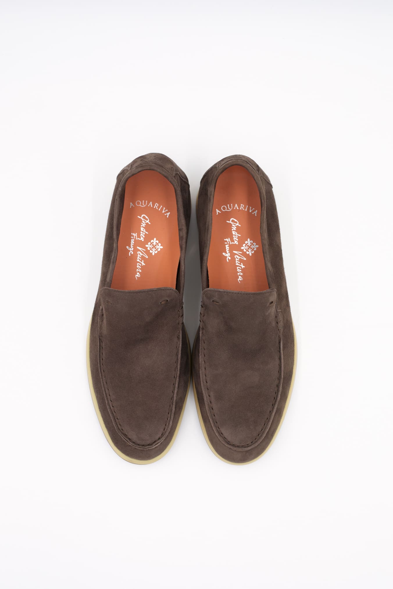 Mocassini Sfoderati in Suede Caffè - Guarino Store