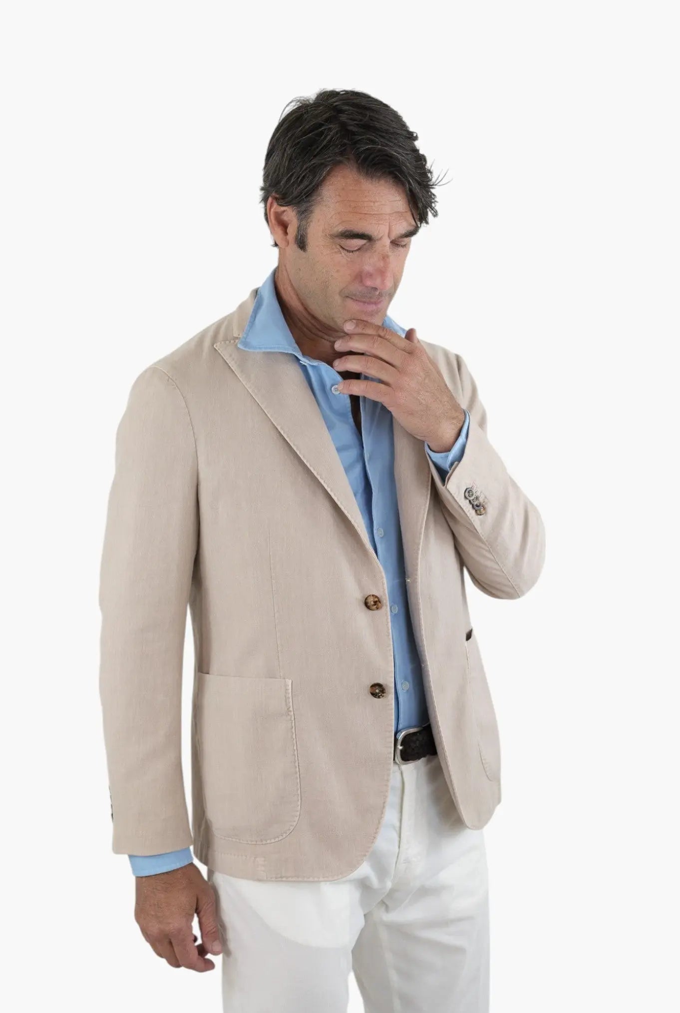 BOGLIOLI Giacca K-Jacket Lino Cotone Beige