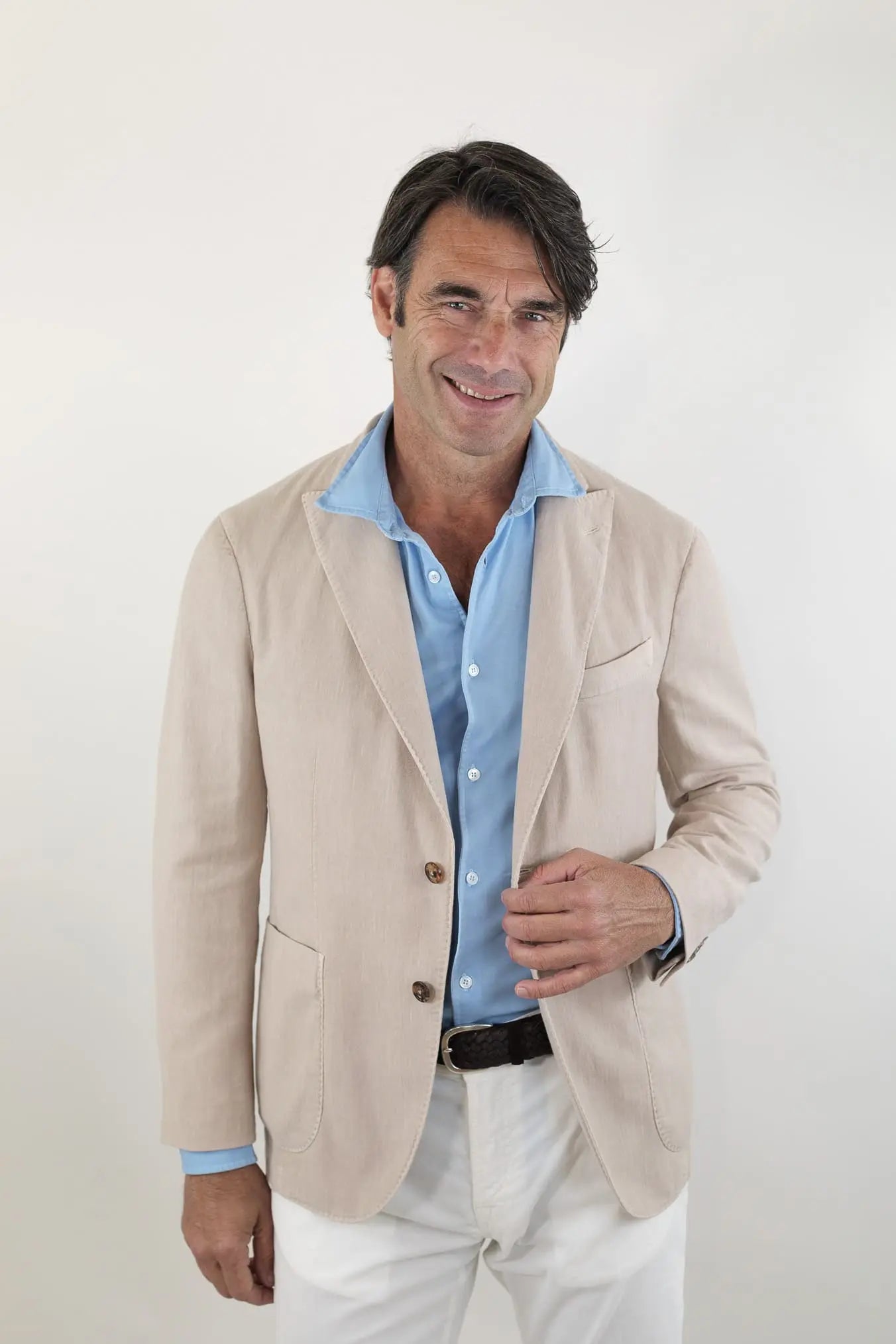 BOGLIOLI Giacca K-Jacket Lino Cotone Beige