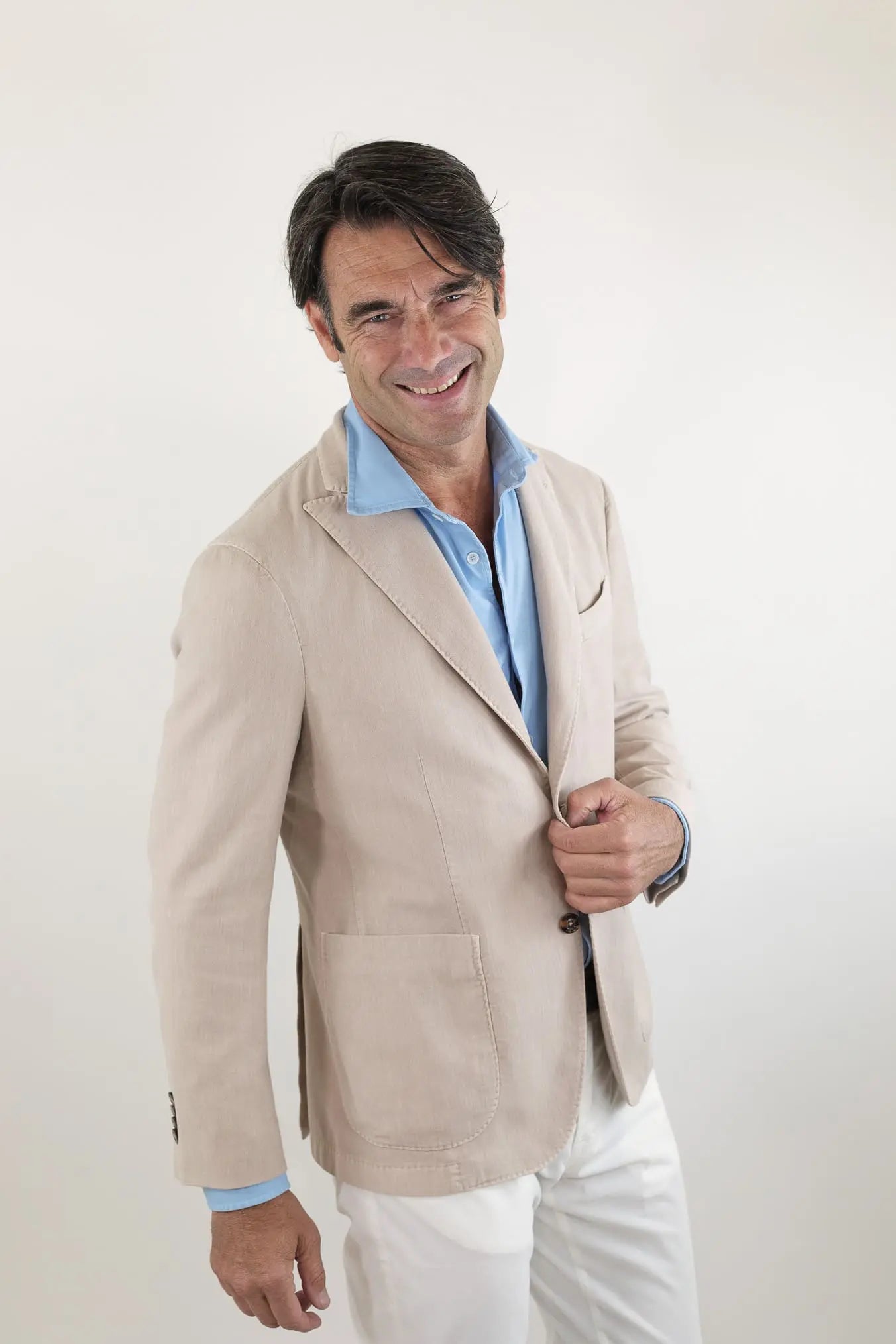 BOGLIOLI Giacca K-Jacket Lino Cotone Beige