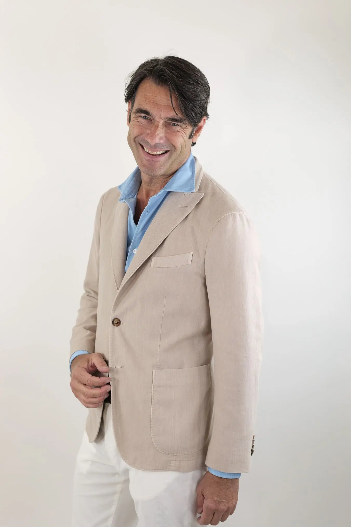 BOGLIOLI Giacca K-Jacket Lino Cotone Beige