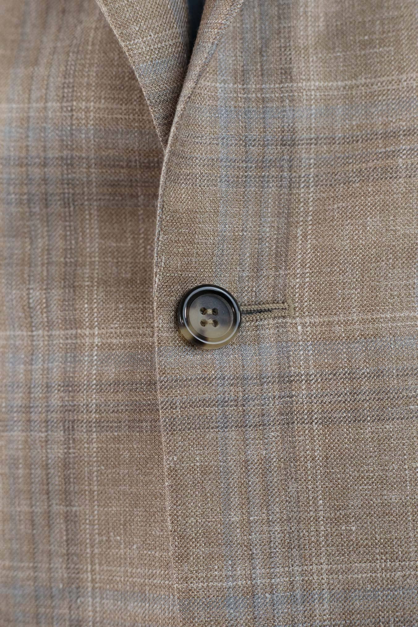 Giacca Galles Lana Seta e Lino Beige - Guarino Store