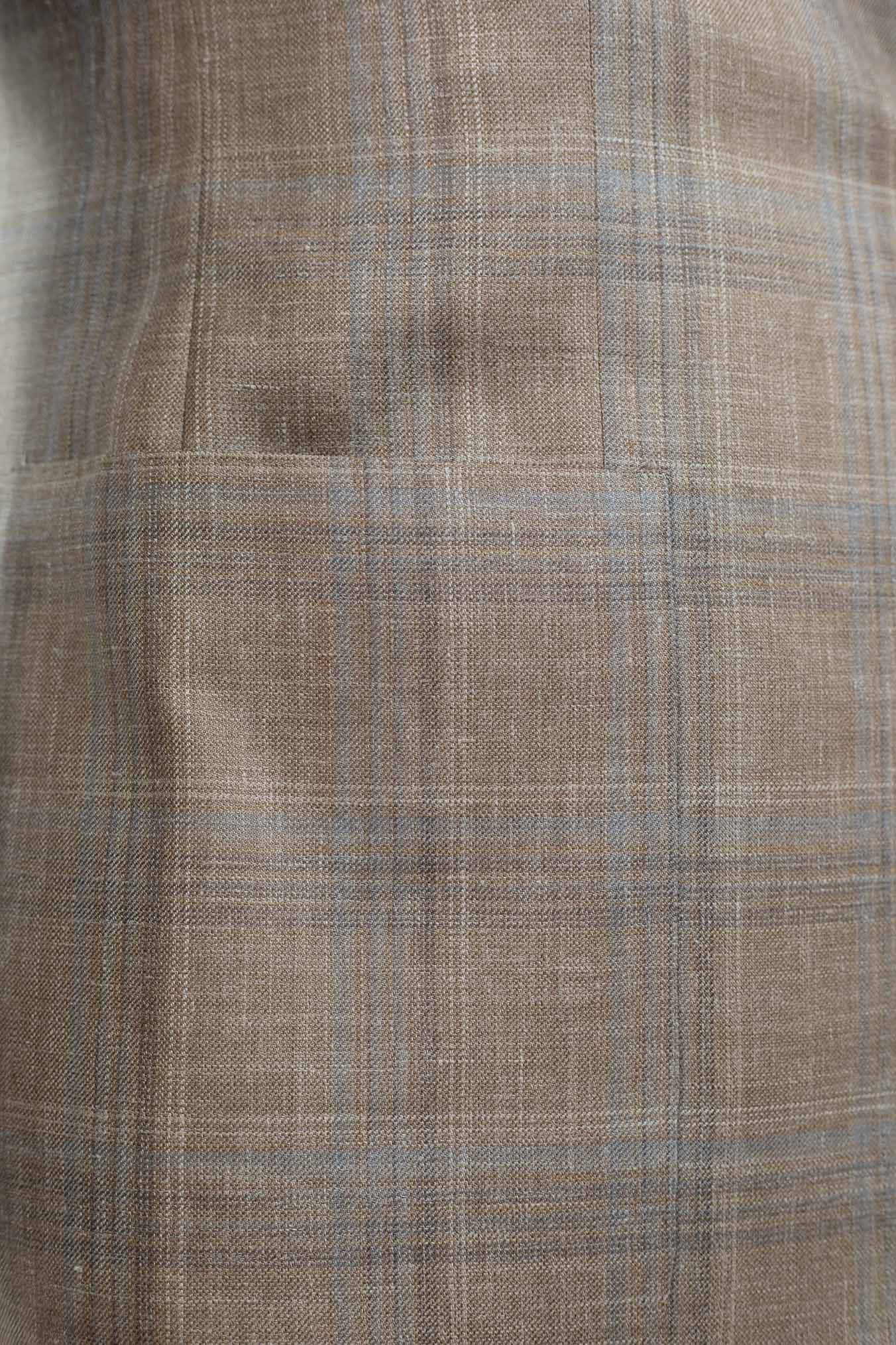 Giacca Galles Lana Seta e Lino Beige - Guarino Store