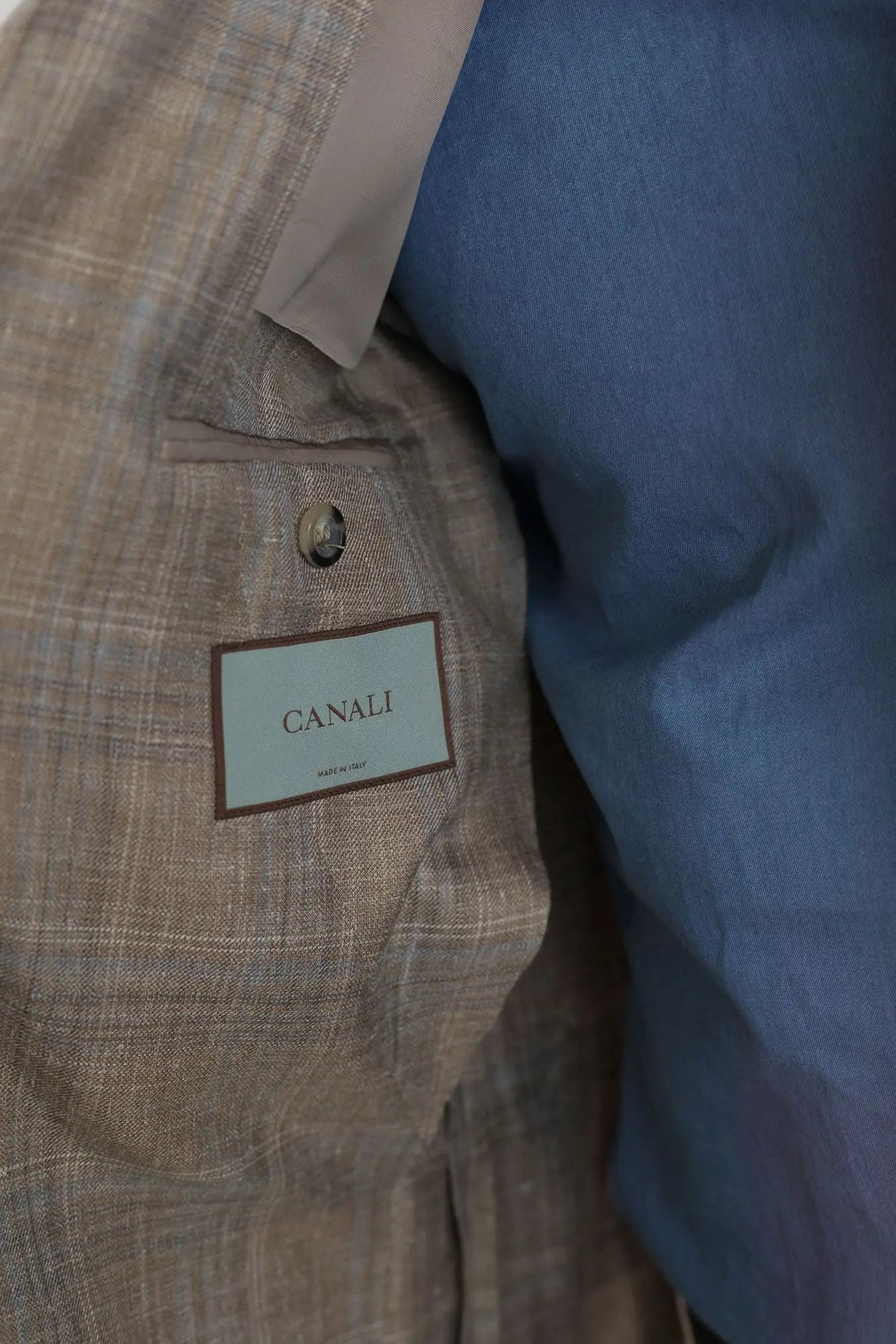 Giacca Galles Lana Seta e Lino Beige - Guarino Store
