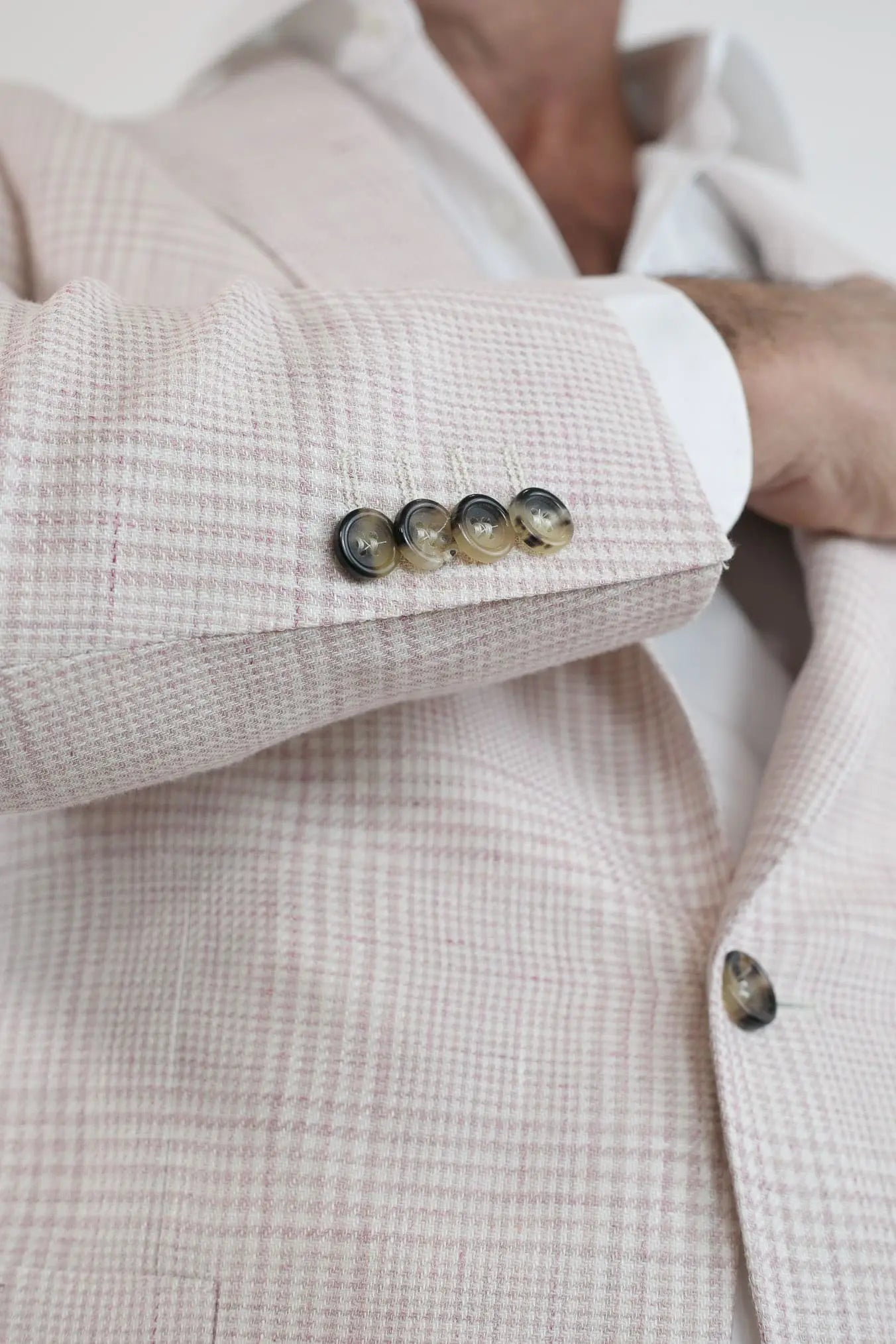 CANALI Giacca Principe di Galles Rosa