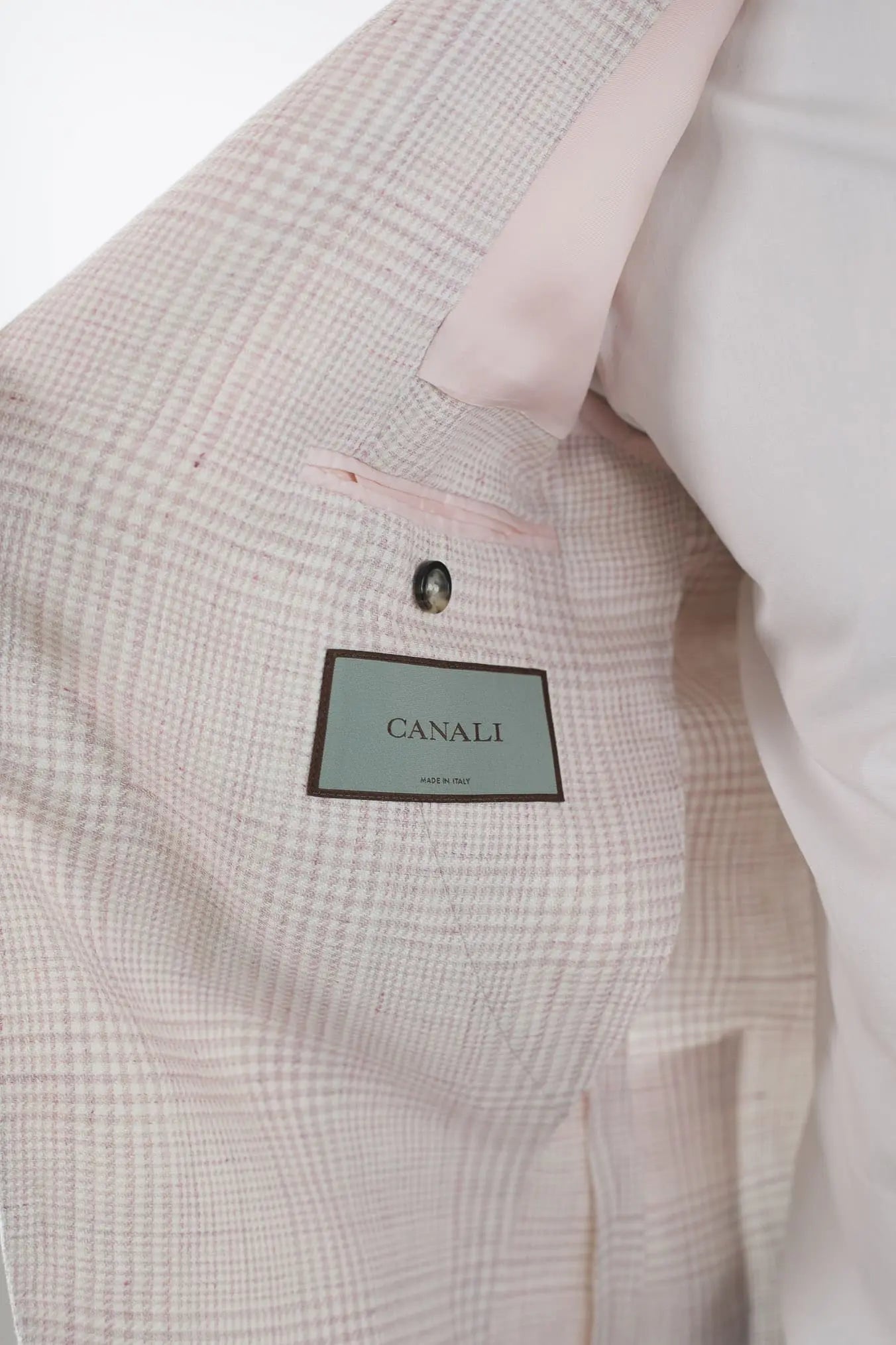 CANALI Giacca Principe di Galles Rosa