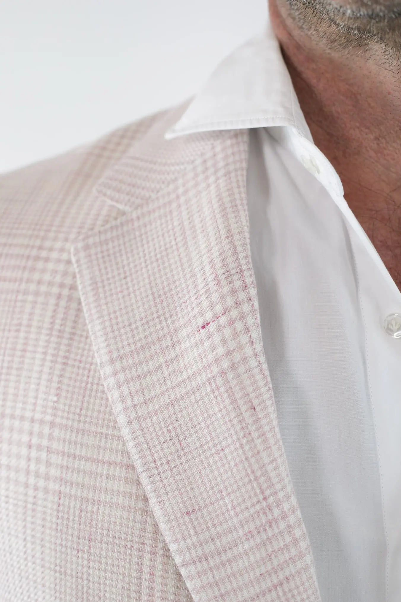 CANALI Giacca Principe di Galles Rosa