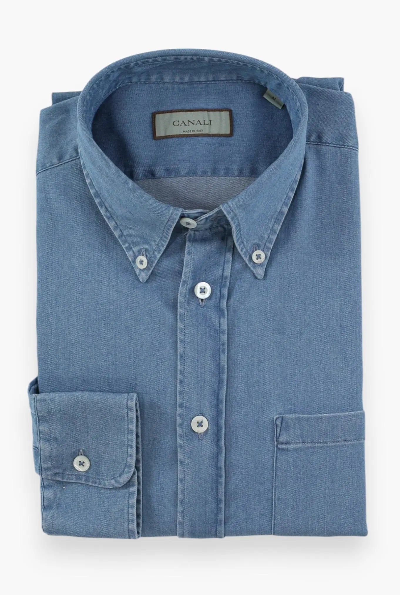 CANALI Camicia Denim Superlight Button Down