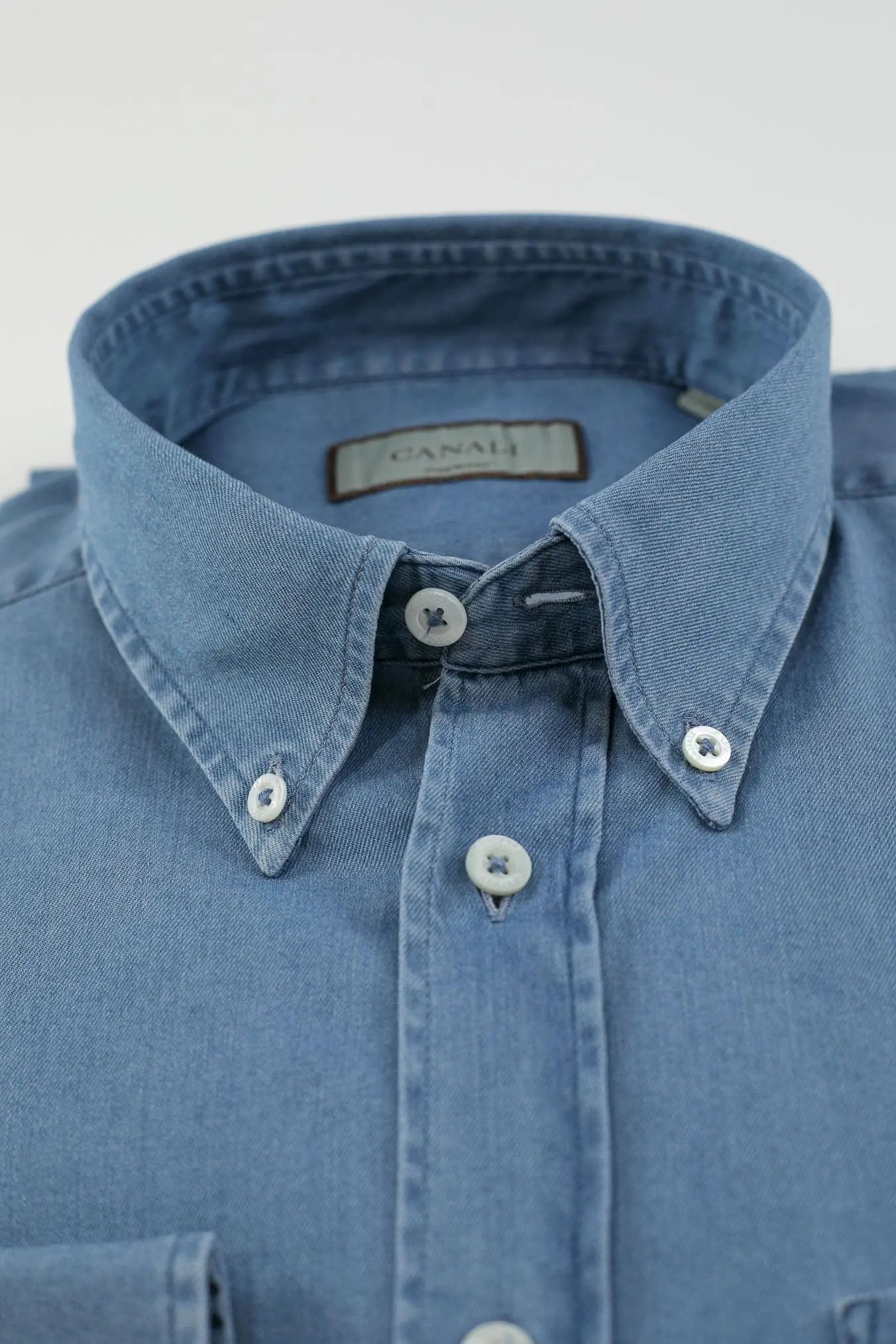 CANALI Camicia Denim Superlight Button Down