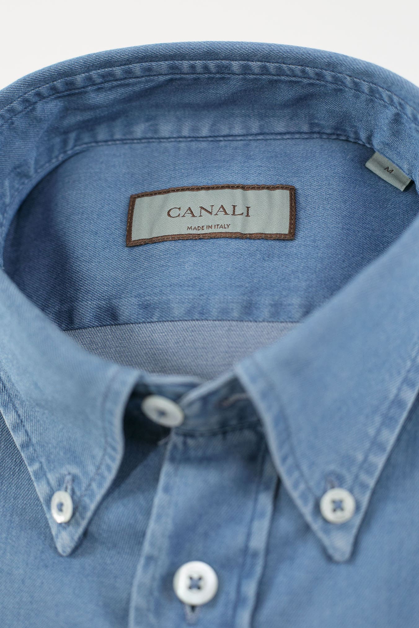 CANALI Camicia Denim Superlight Button Down