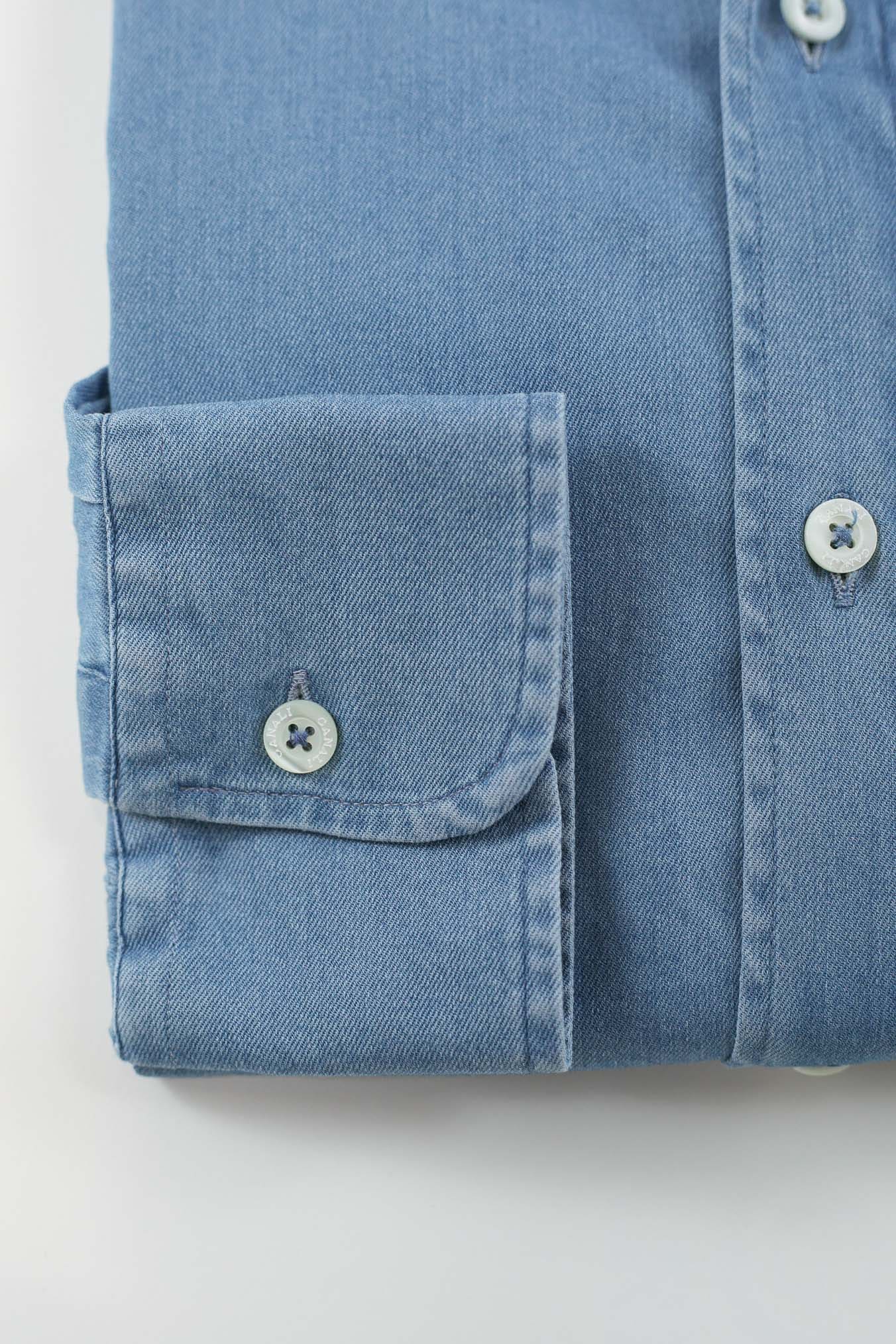 CANALI Camicia Denim Superlight Button Down