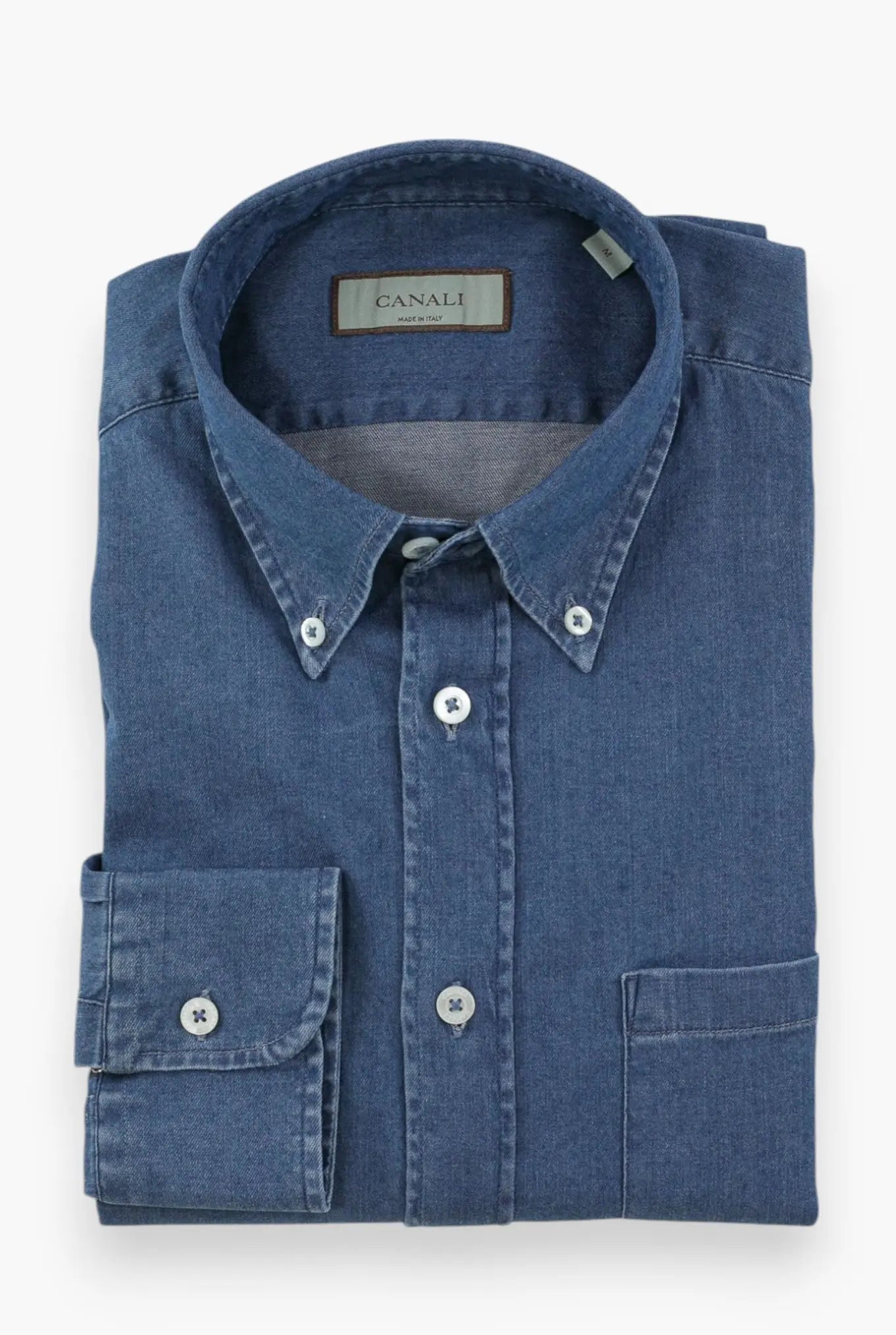 CANALI Camicia Denim Button Down