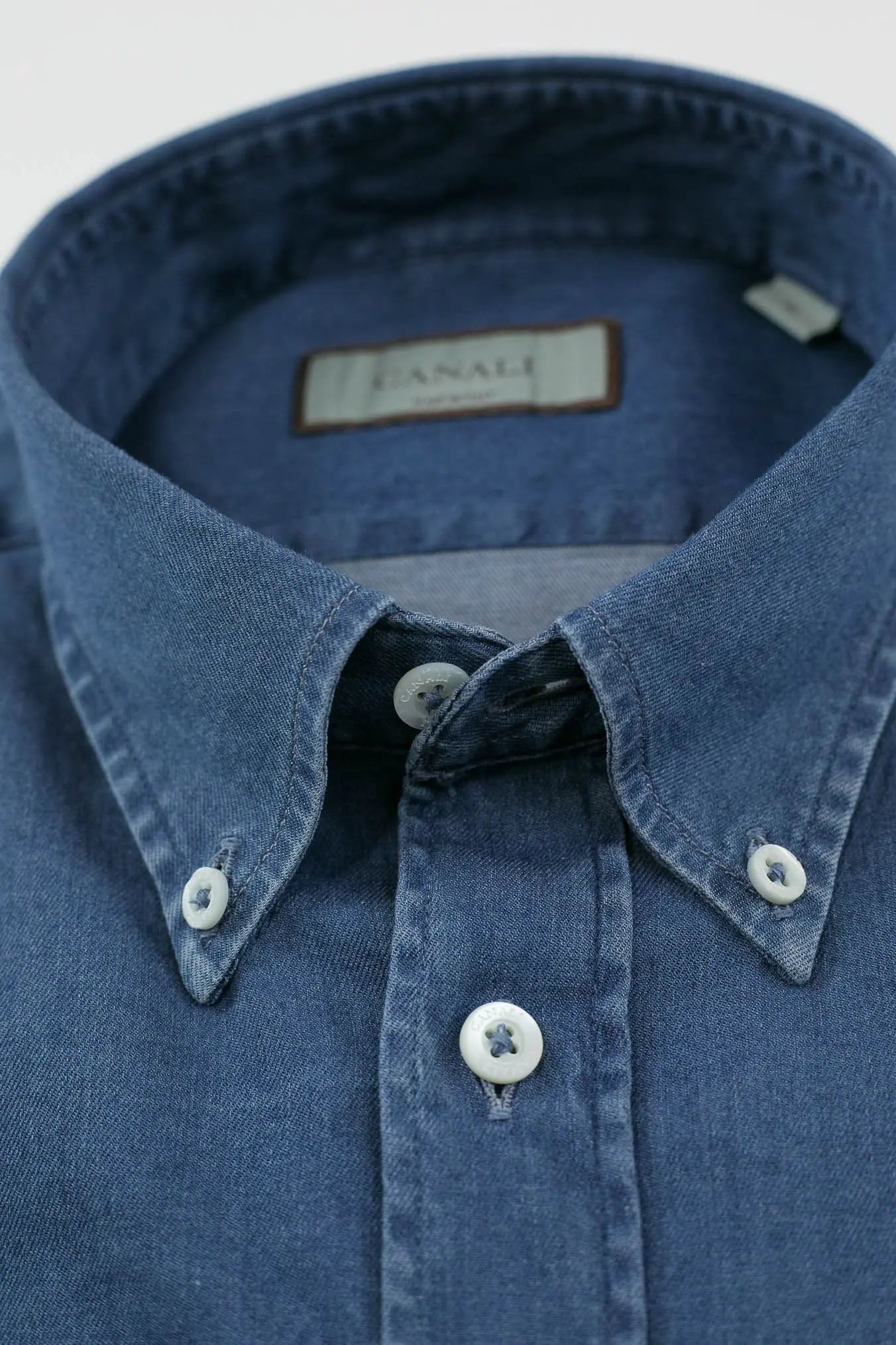 CANALI Camicia Denim Button Down
