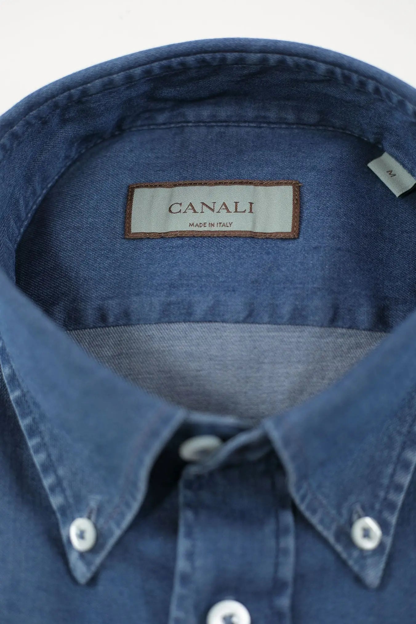 CANALI Camicia Denim Button Down