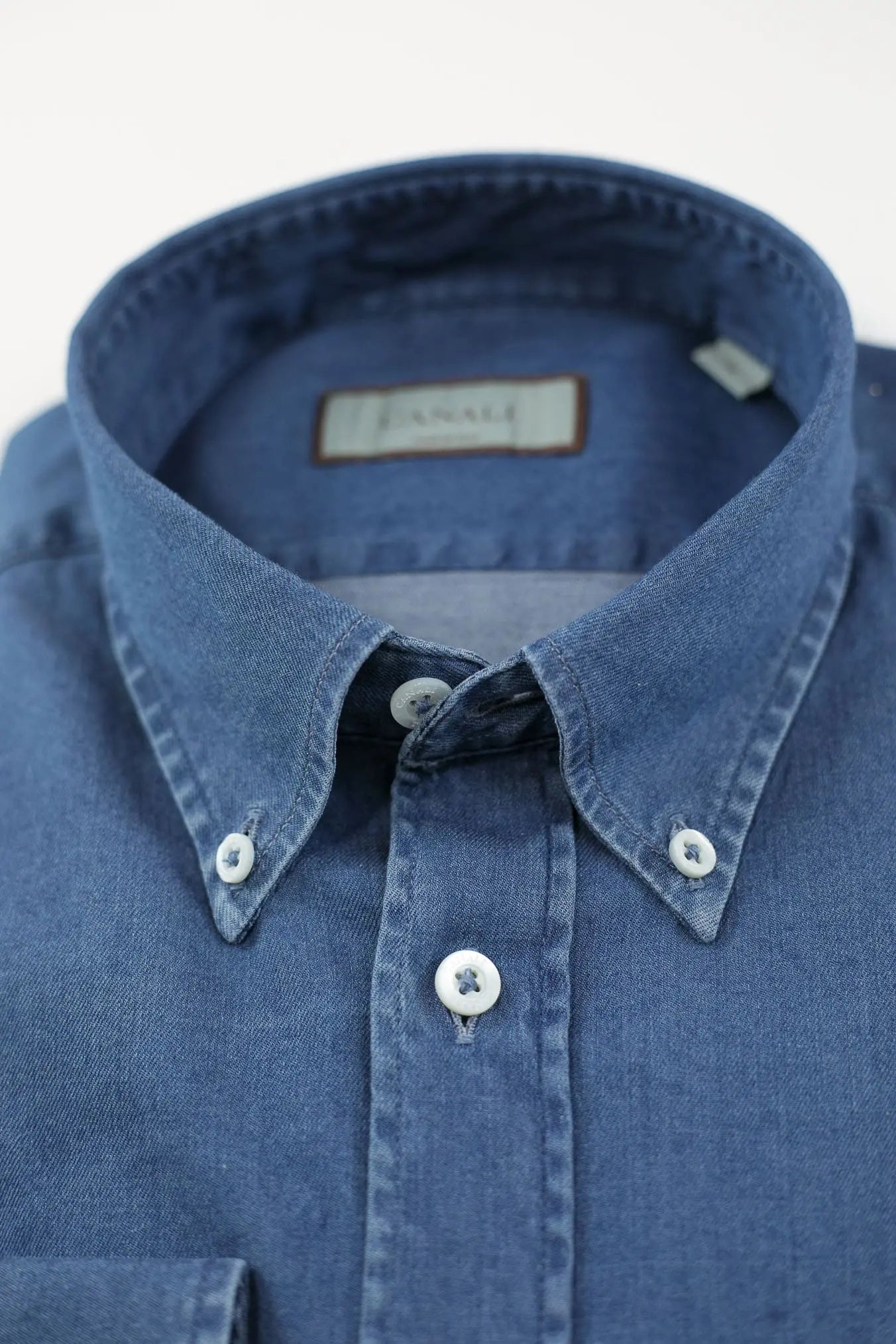 CANALI Camicia Denim Button Down
