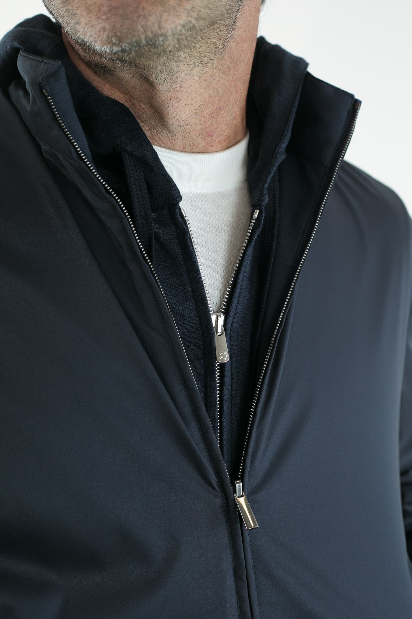 Giubbotto Reversibile Tessuto Tecnico Blu - Guarino Store