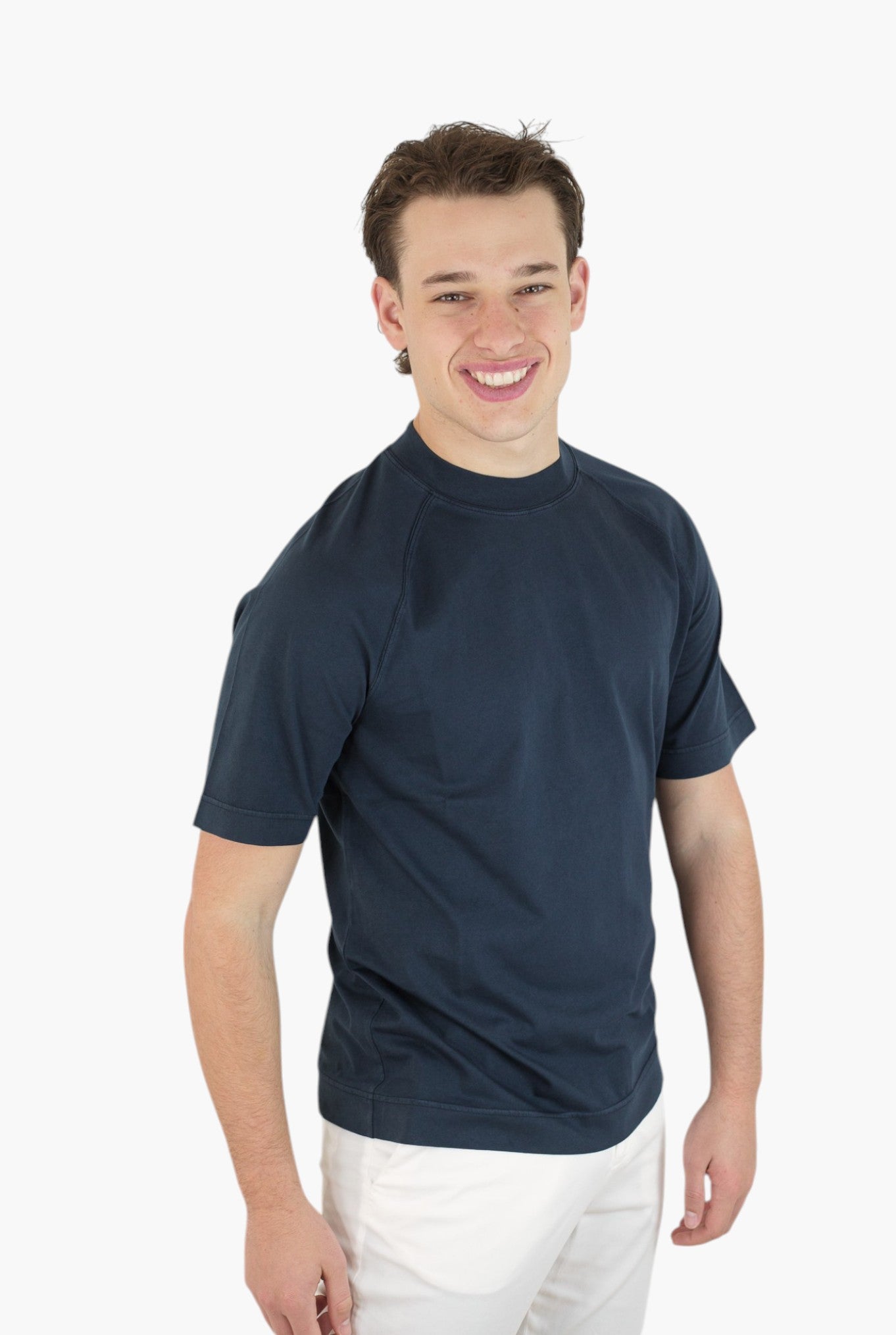 CIRCOLO 1901 T-Shirt Maniche Corte Raglan Cotone Blu