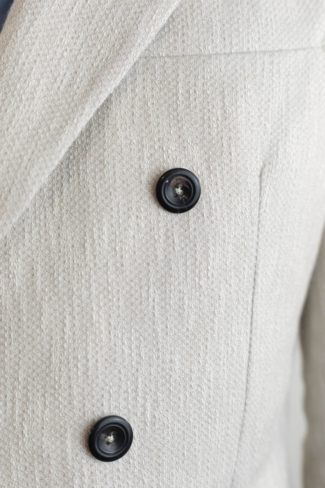 CIRCOLO 1901 Giacca Doppiopetto Cotone Fiammato Beige