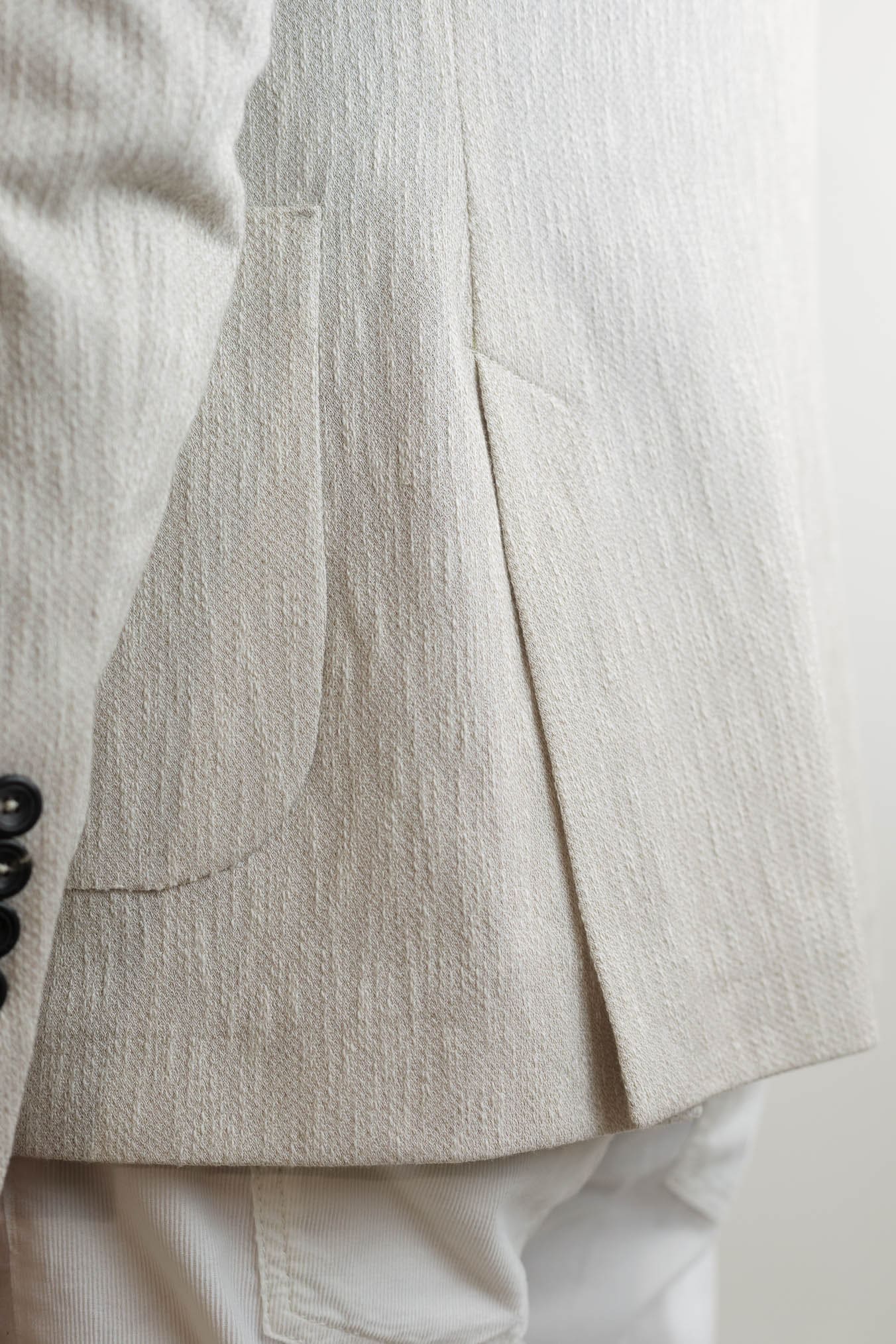 CIRCOLO 1901 Giacca Doppiopetto Cotone Fiammato Beige