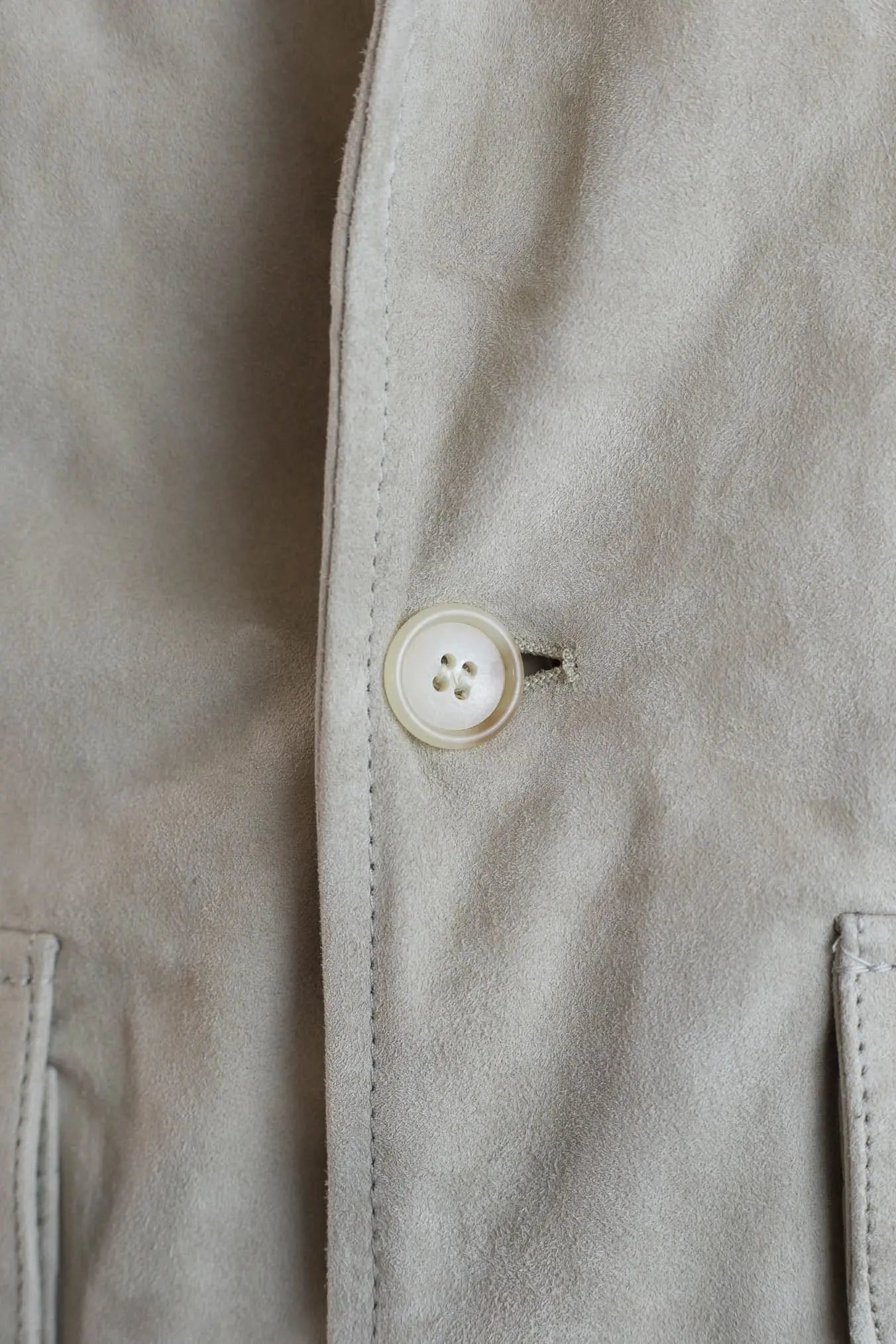 CONTRASTWAY Giubbotto Suede Light Wash Beige
