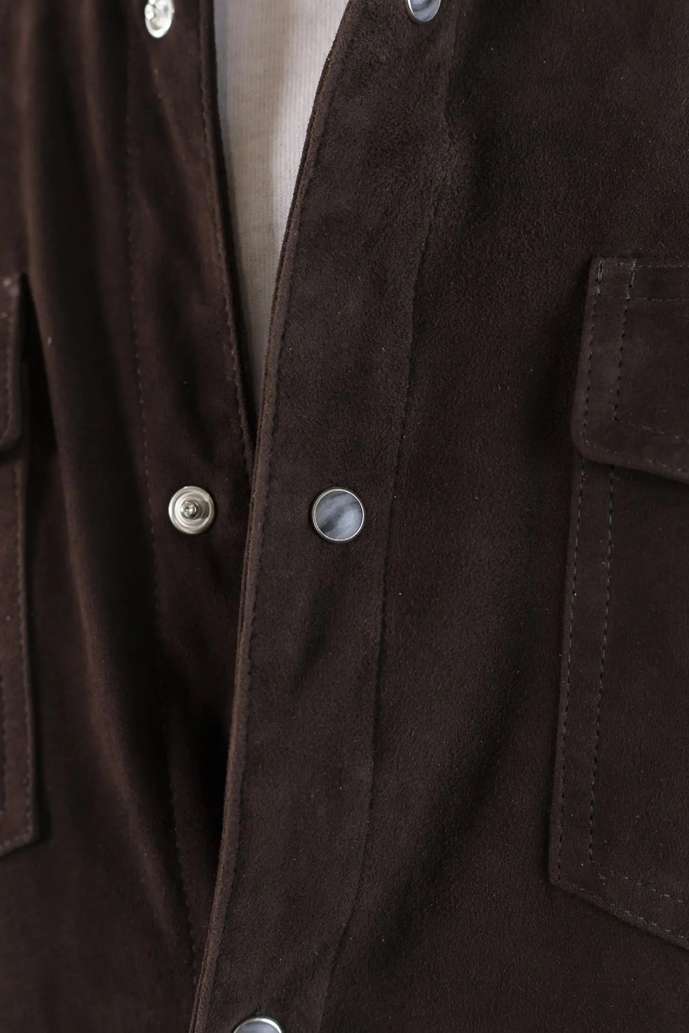 CONTRASTWAY Camicia Suede Texana Testa di Moro