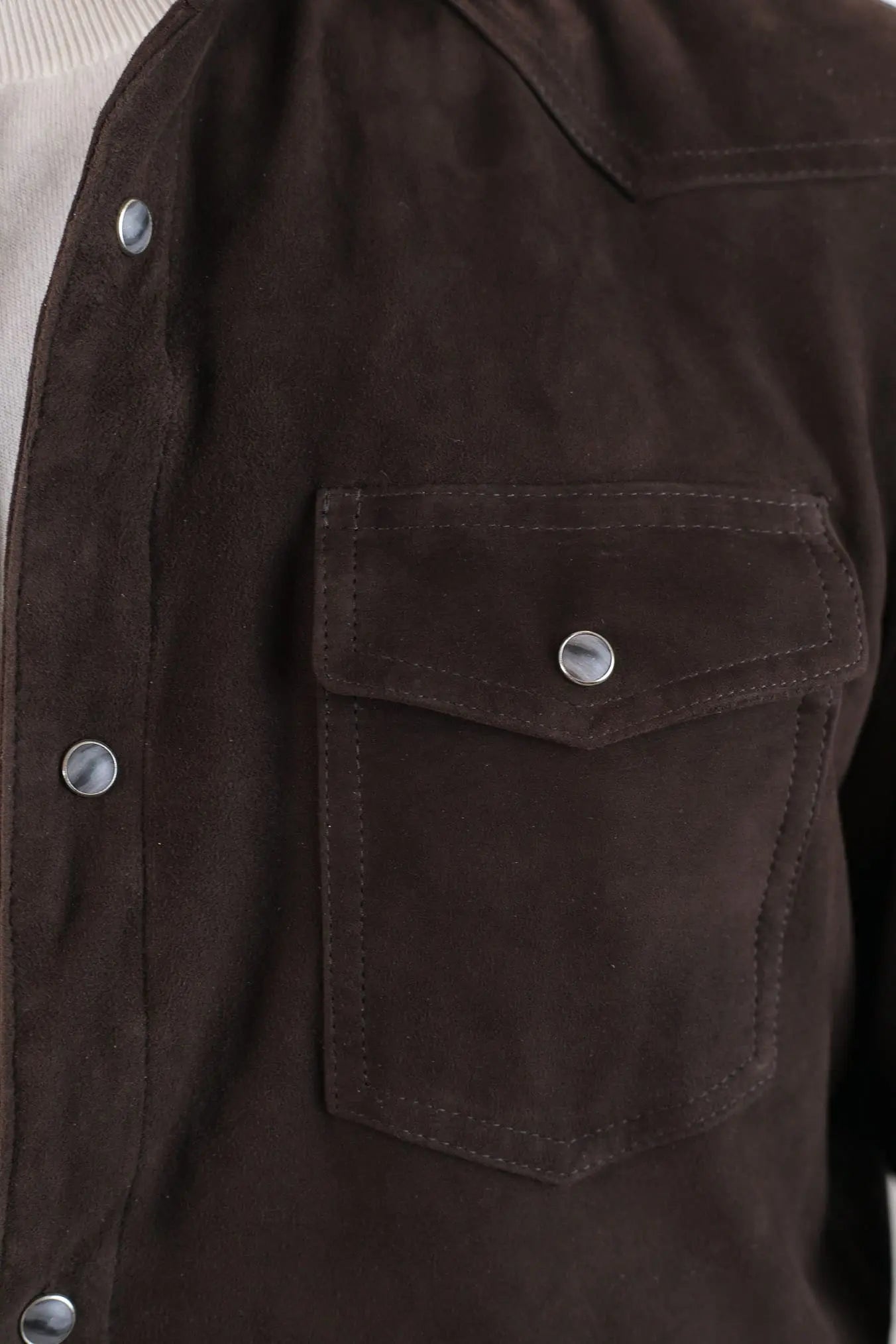 CONTRASTWAY Camicia Suede Texana Testa di Moro