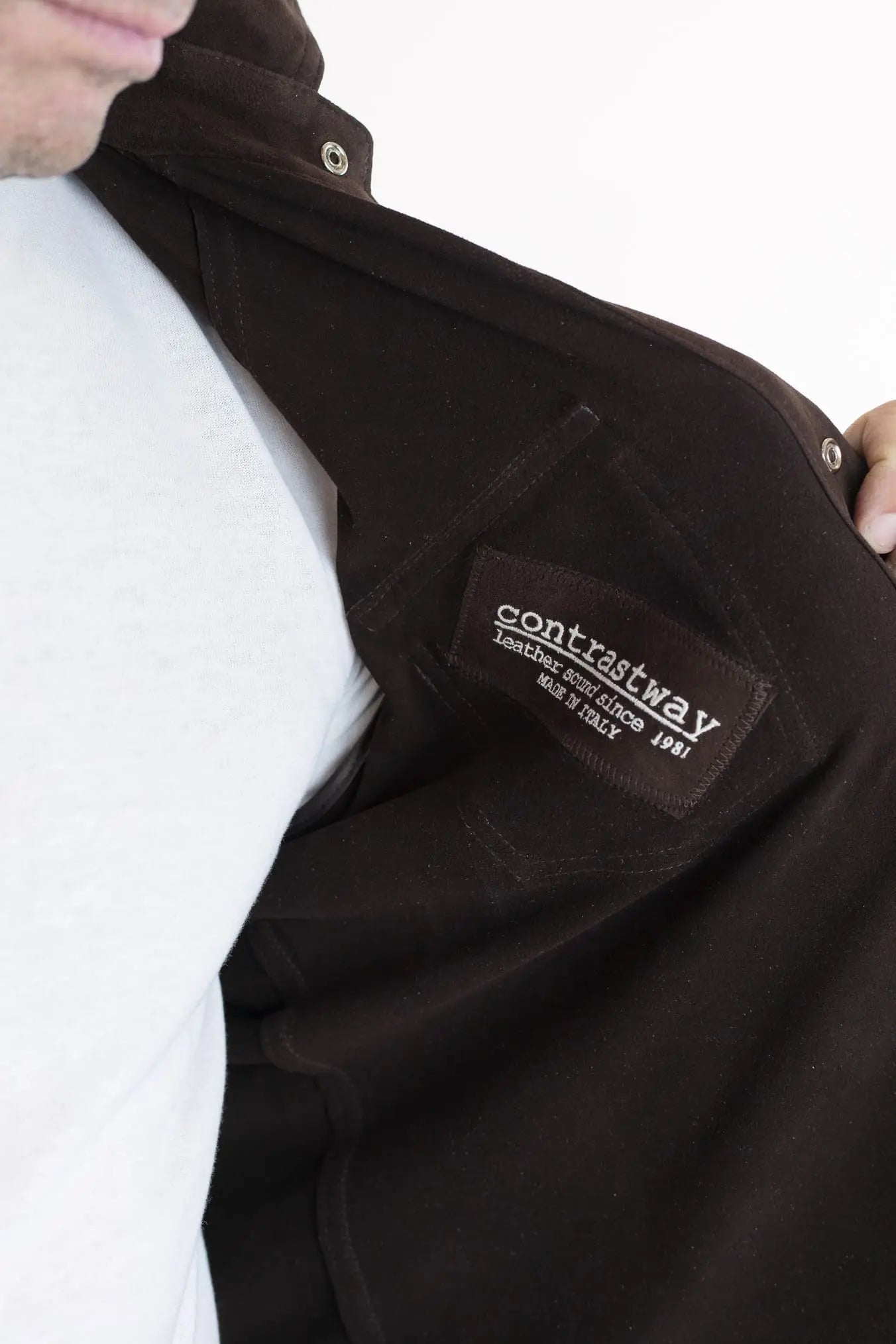 CONTRASTWAY Camicia Suede Texana Testa di Moro