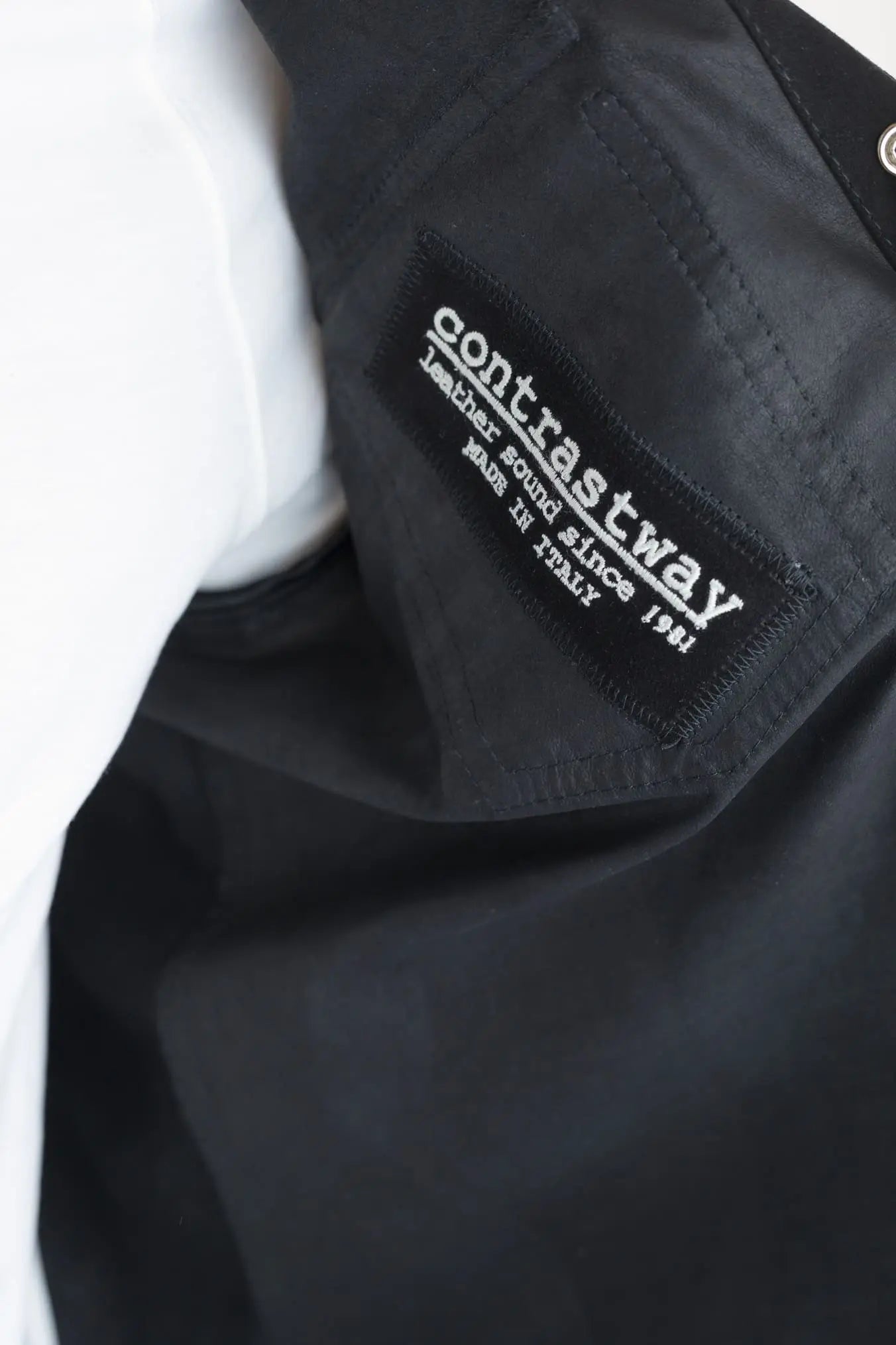 CONTRASTWAY Camicia Suede Texana Nera