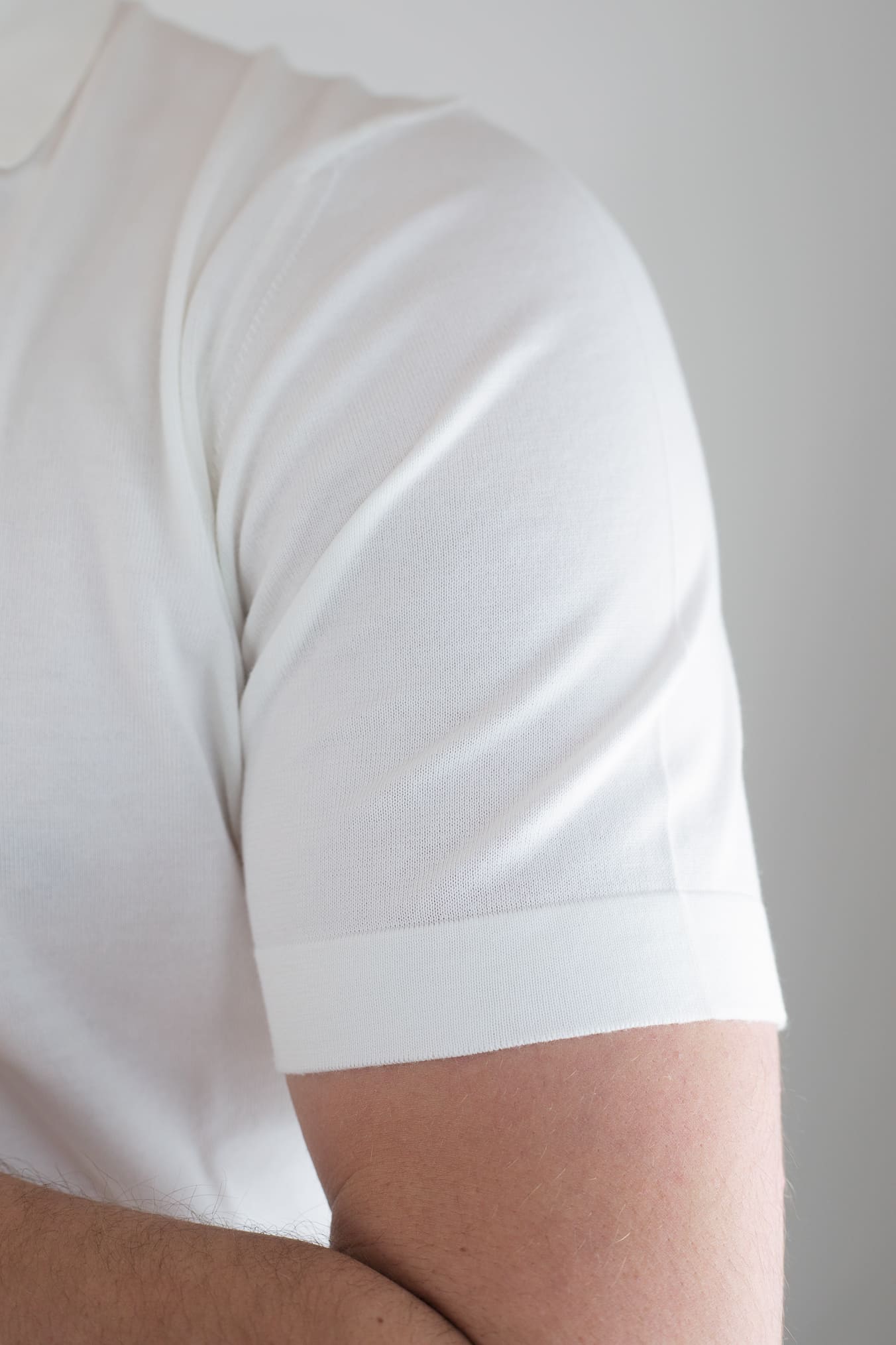 Polo Maniche Corte Cotone Frosted Latte - Guarino Store