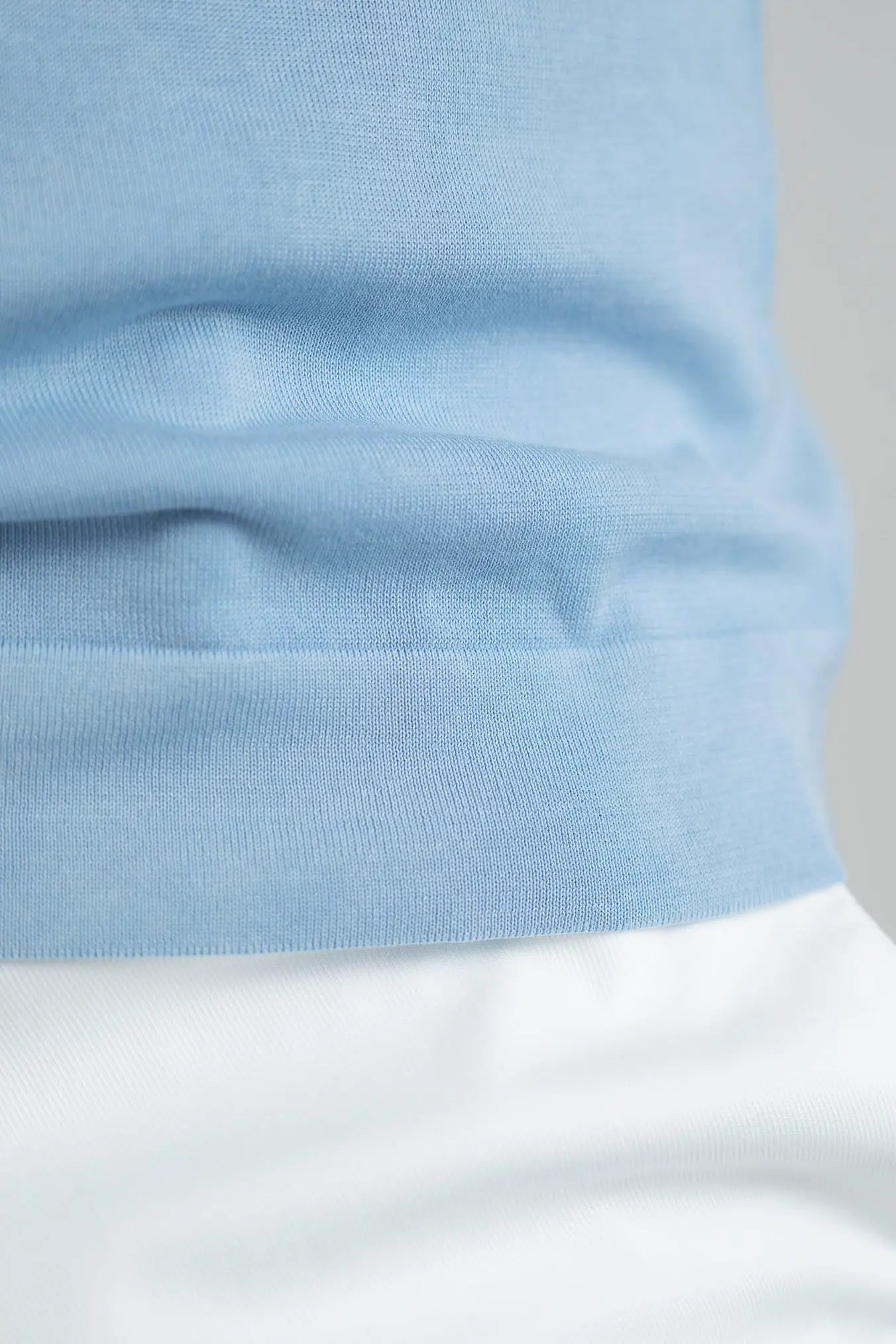 Polo Maniche Corte Cotone Frosted Azzurro - Guarino Store