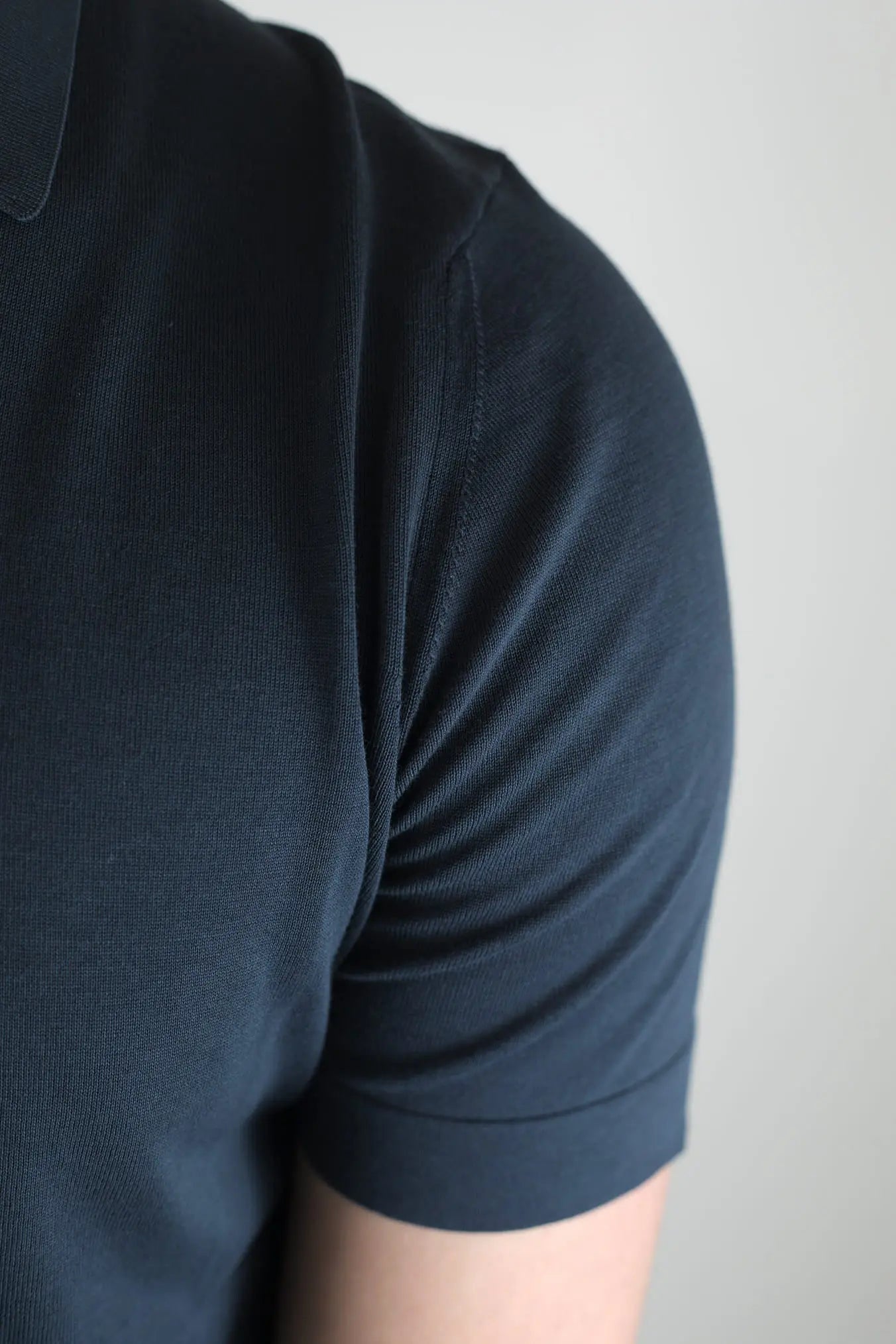 Polo Maniche Corte Cotone Frosted Blu Navy - Guarino Store