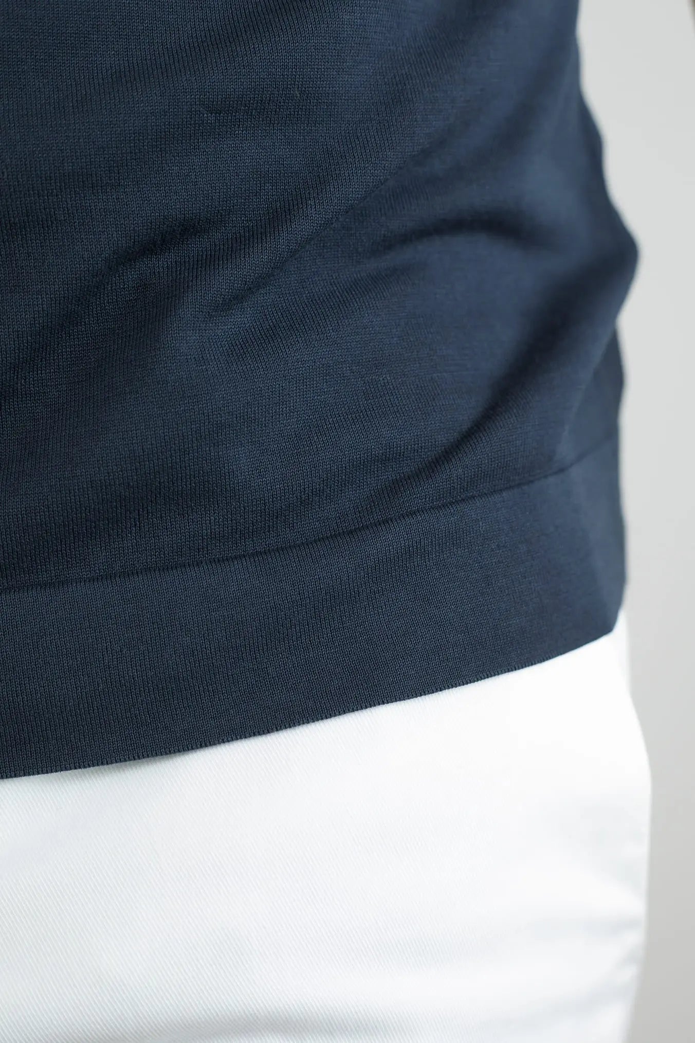 Polo Maniche Corte Cotone Frosted Blu Navy - Guarino Store