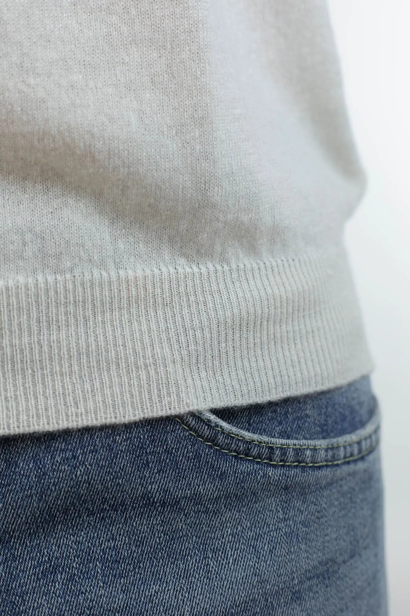 Girocollo David Cashmere e Lino Bicolore - Guarino Store