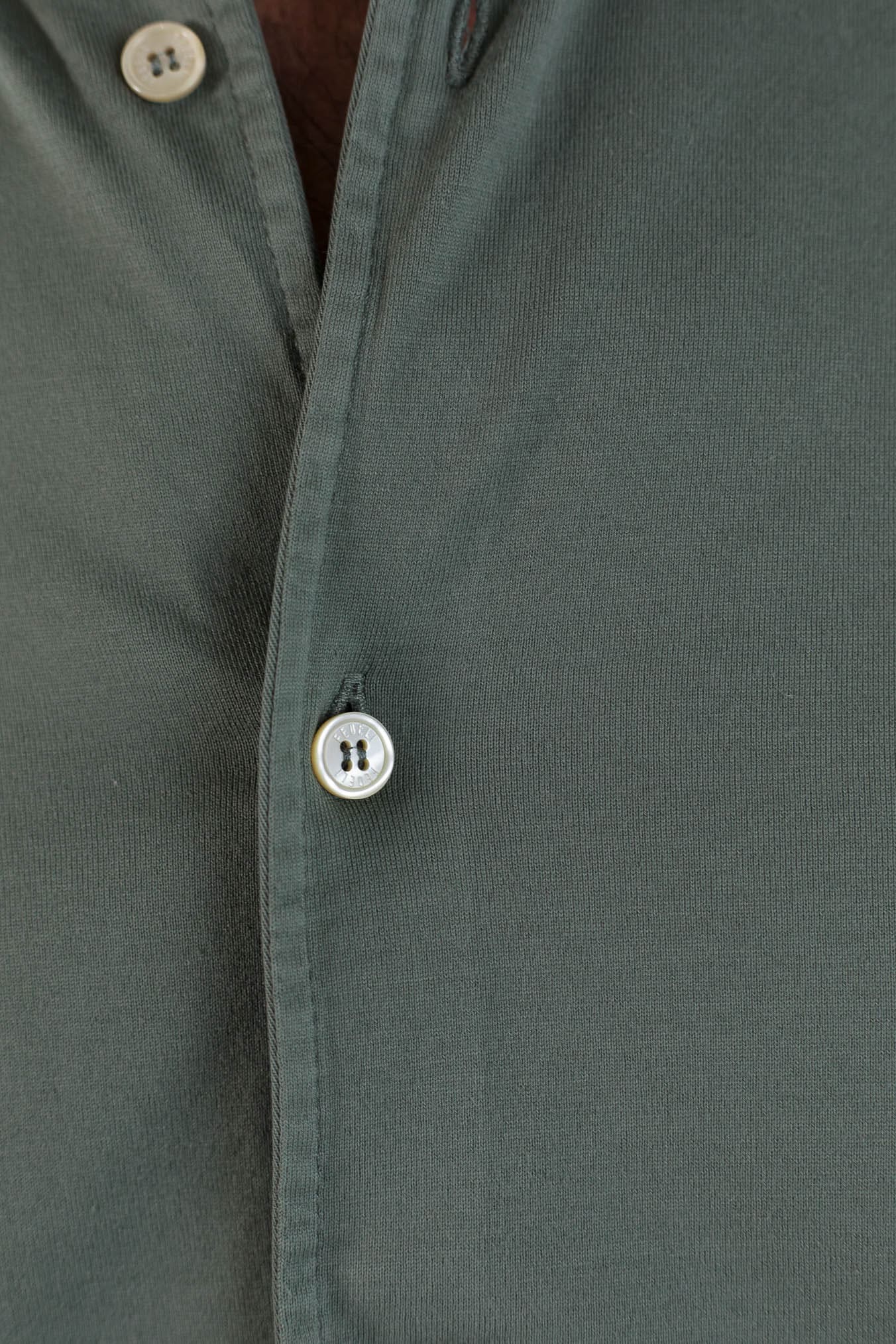 FEDELI Camicia mod. Jason Jersey Cotone Verde