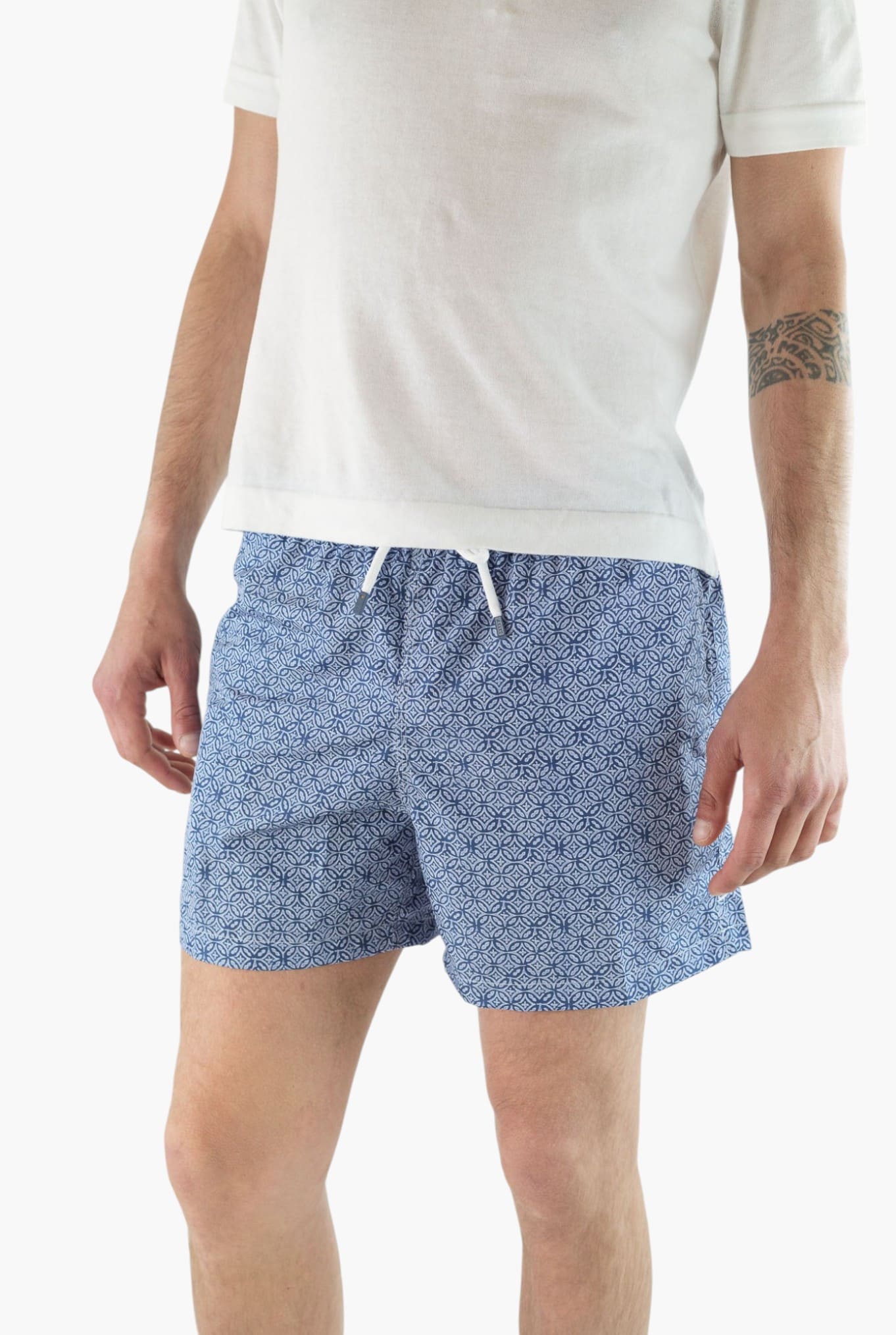 FEDELI Costume da Bagno Madeira Fantasia Blu