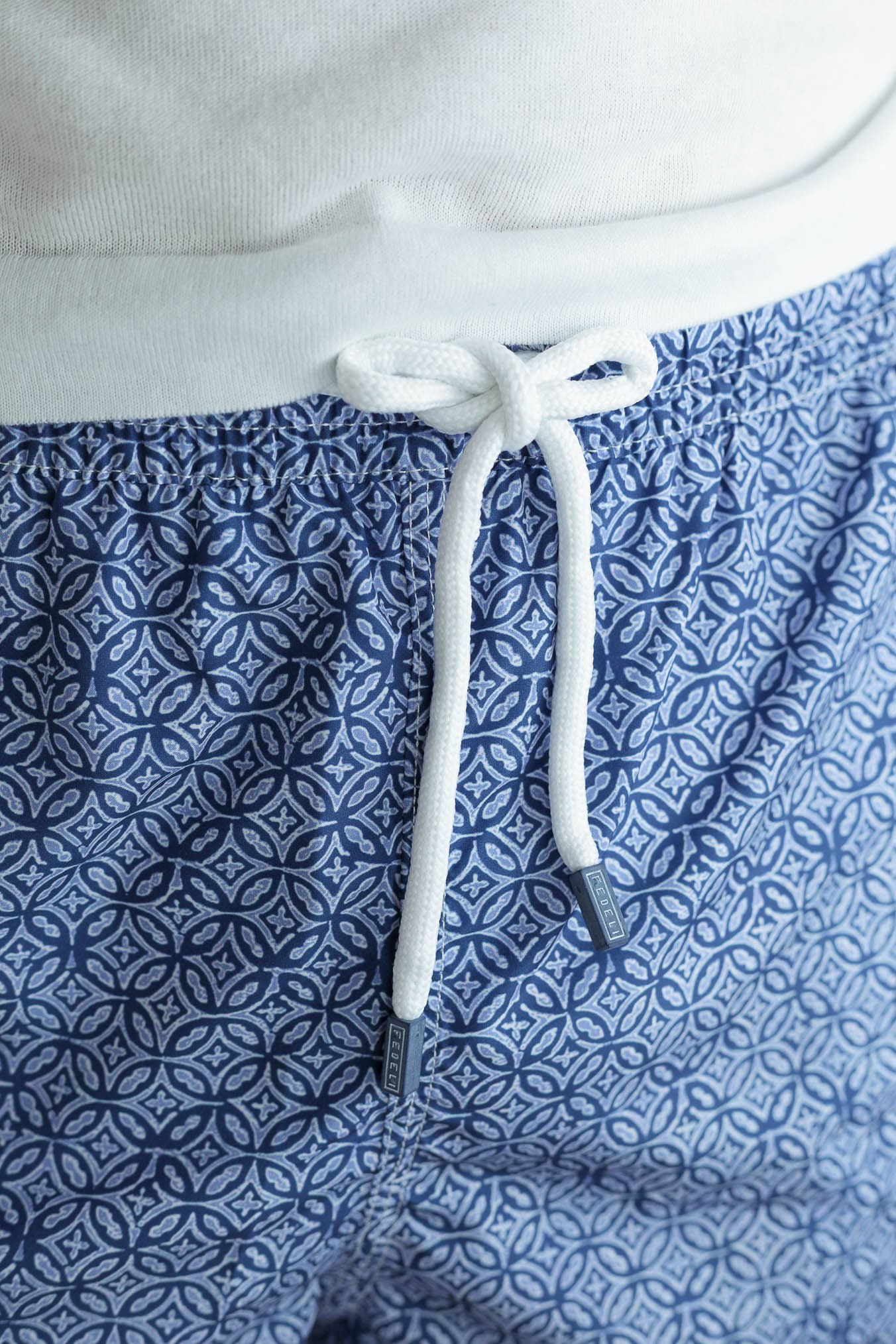 FEDELI Costume da Bagno Madeira Fantasia Blu