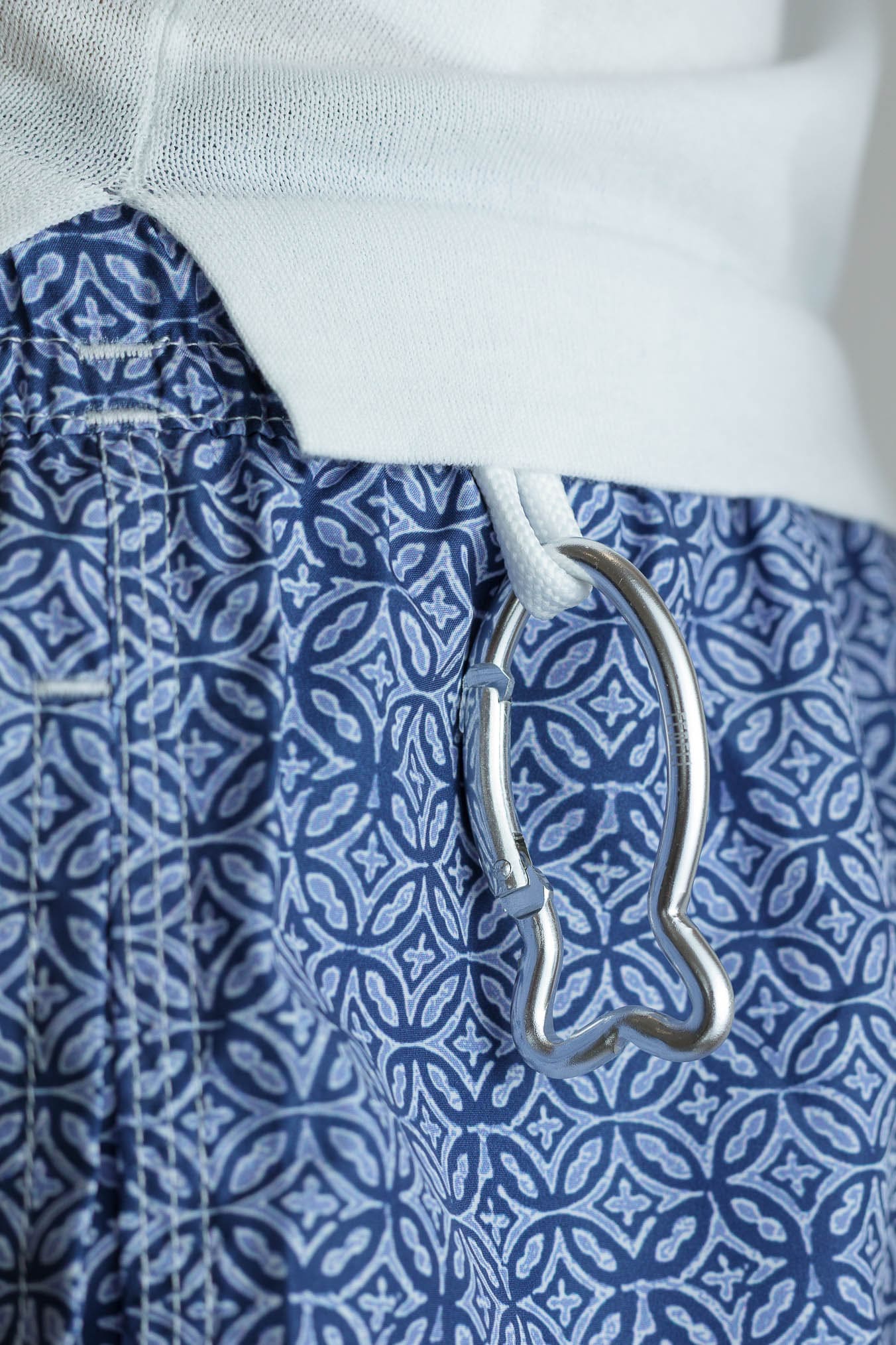 FEDELI Costume da Bagno Madeira Fantasia Blu