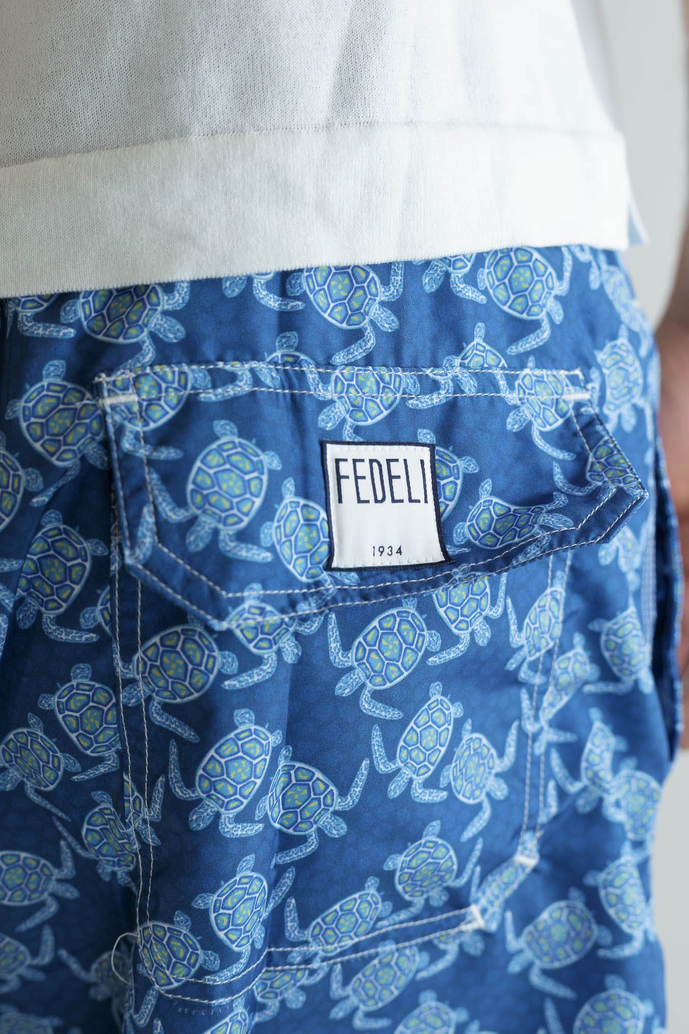 FEDELI Costume da Bagno Madeira Fantasia Tartarughe