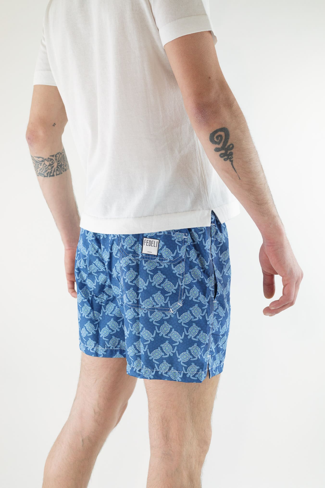 FEDELI Costume da Bagno Madeira Fantasia Tartarughe