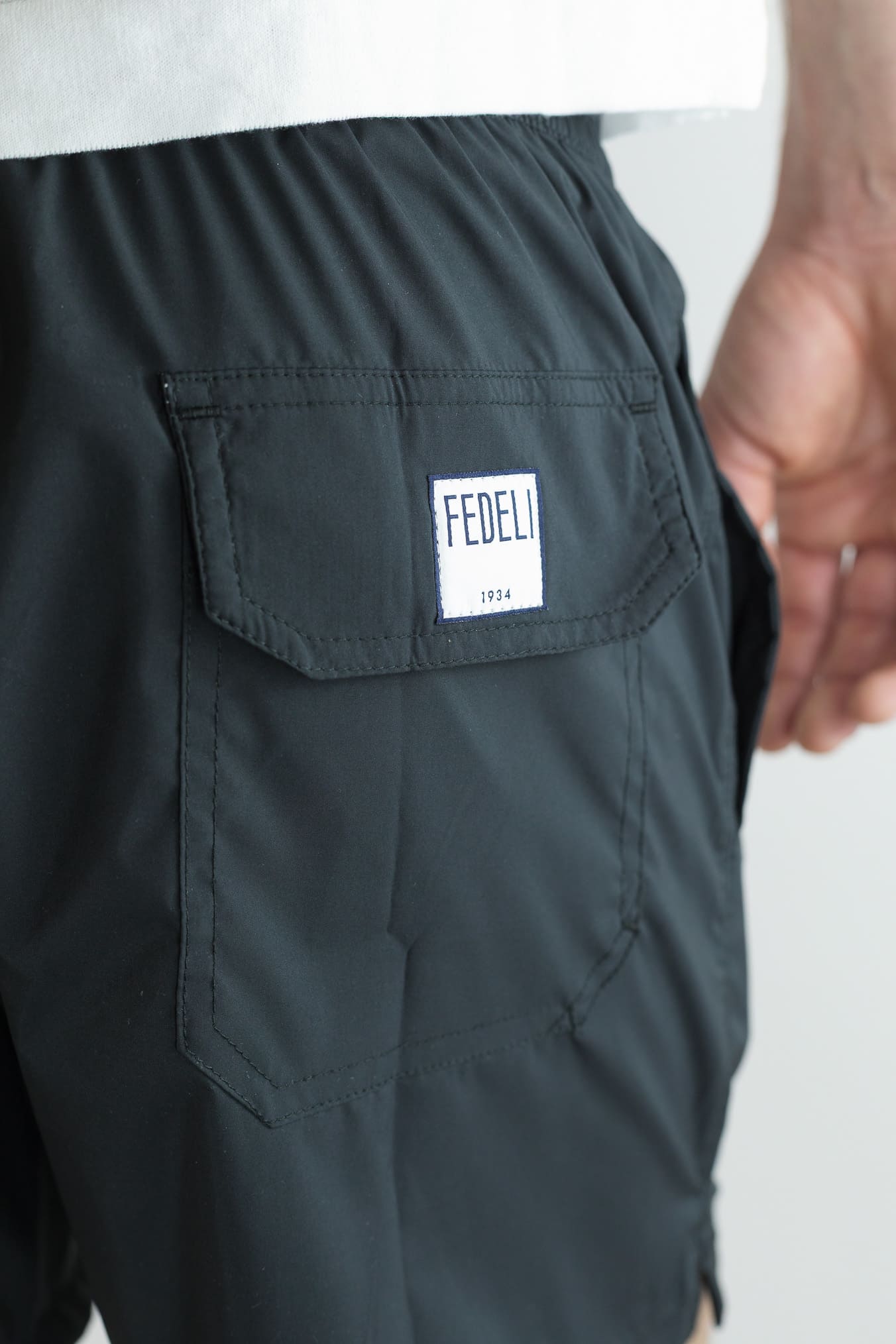 FEDELI Costume da Bagno Madeira Nero