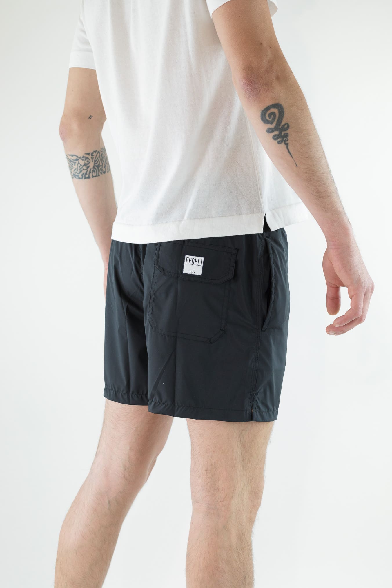 FEDELI Costume da Bagno Madeira Nero