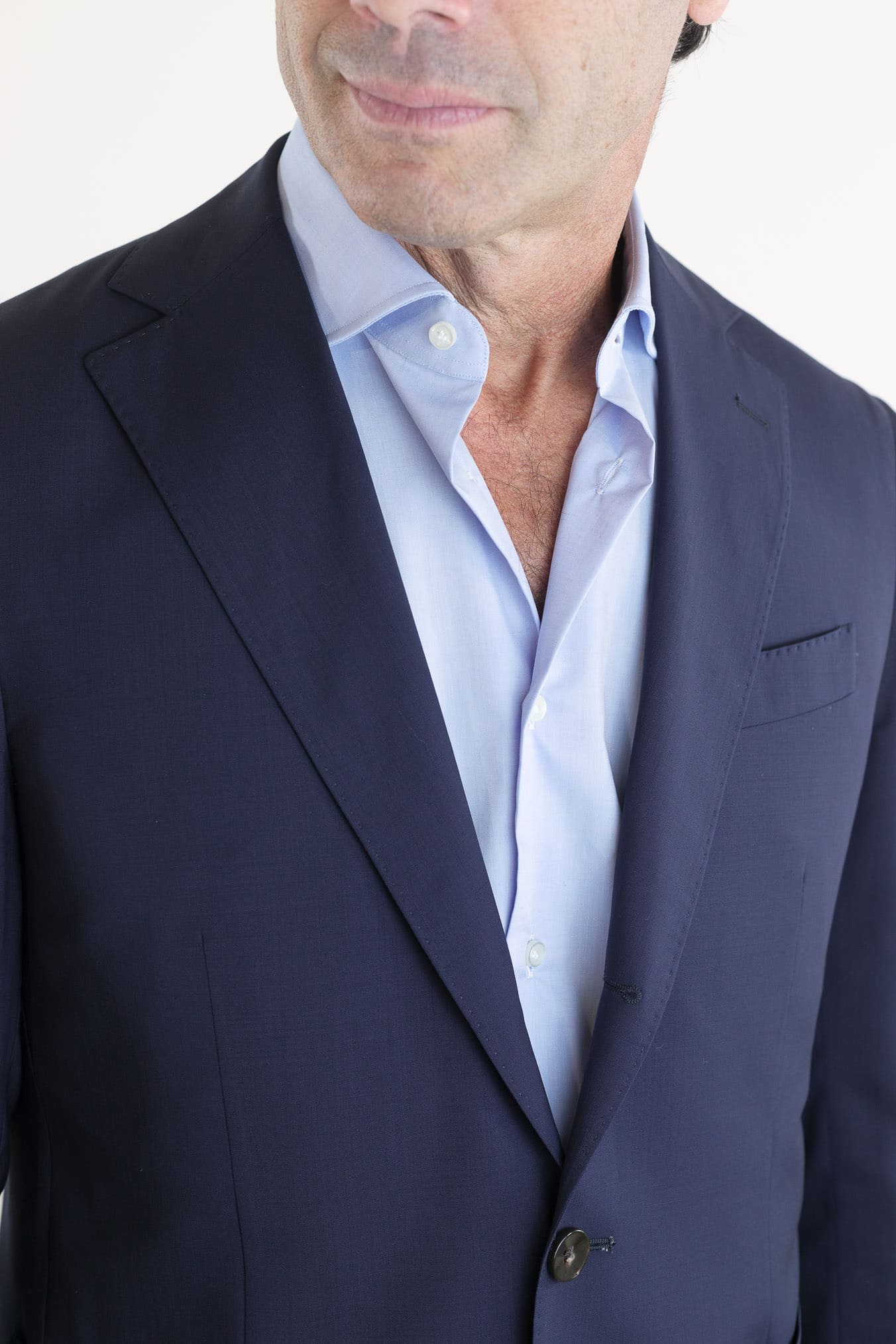 GUARINO Abito Lana Super 130's Blu