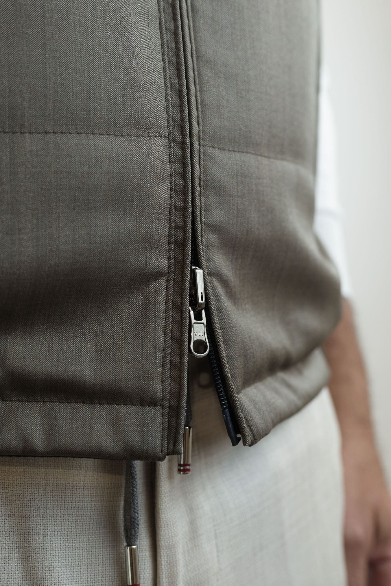 GUARINO Gilet Reversibile Vitale Barberis Tortora e Blu