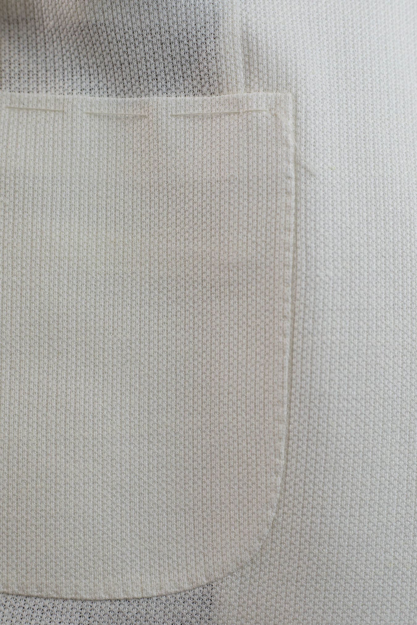 GUARINO Giacca Nido D'Ape Lino Cotone Bianco