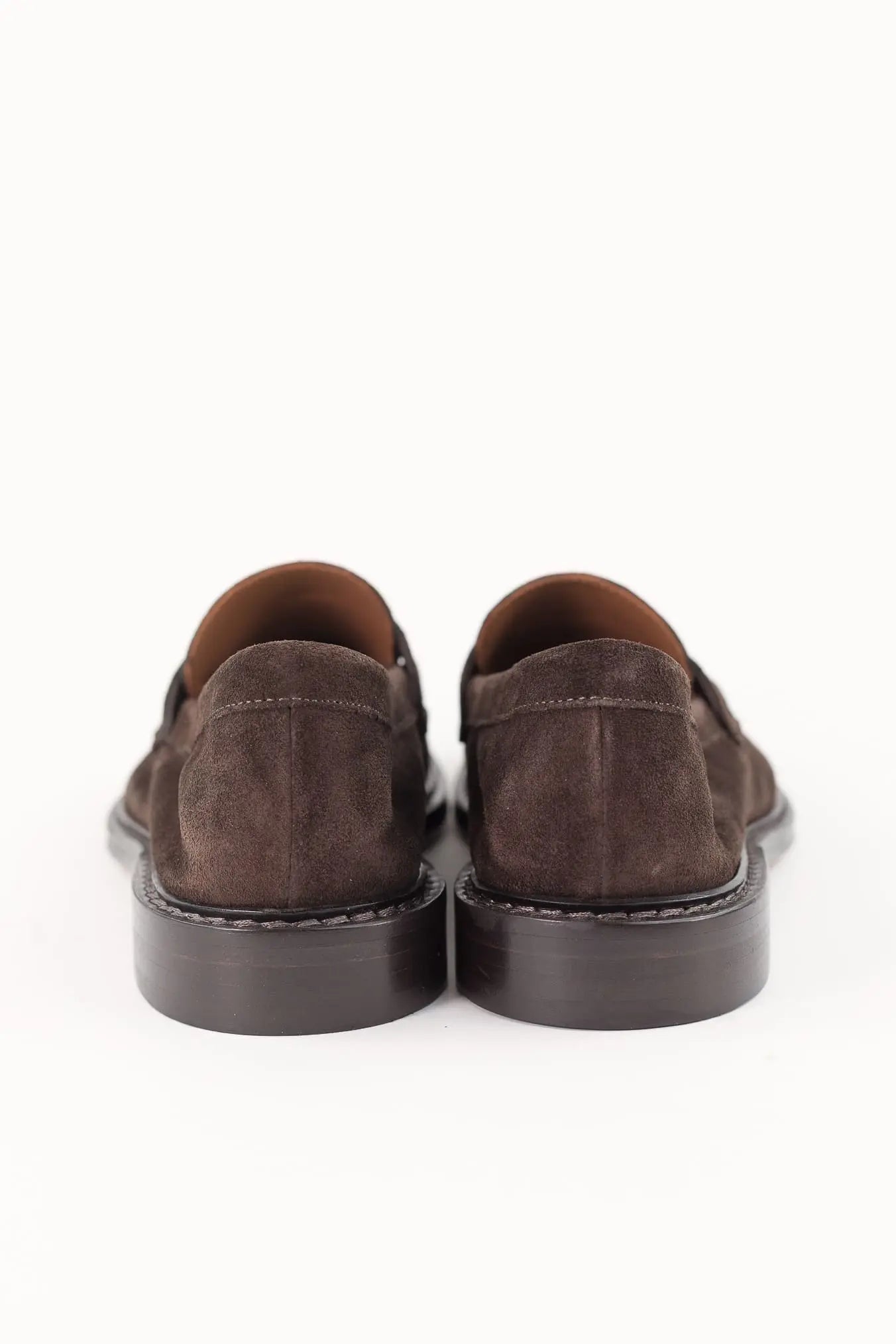 GUARINO Mocassini Suede Fascetta Testa di Moro