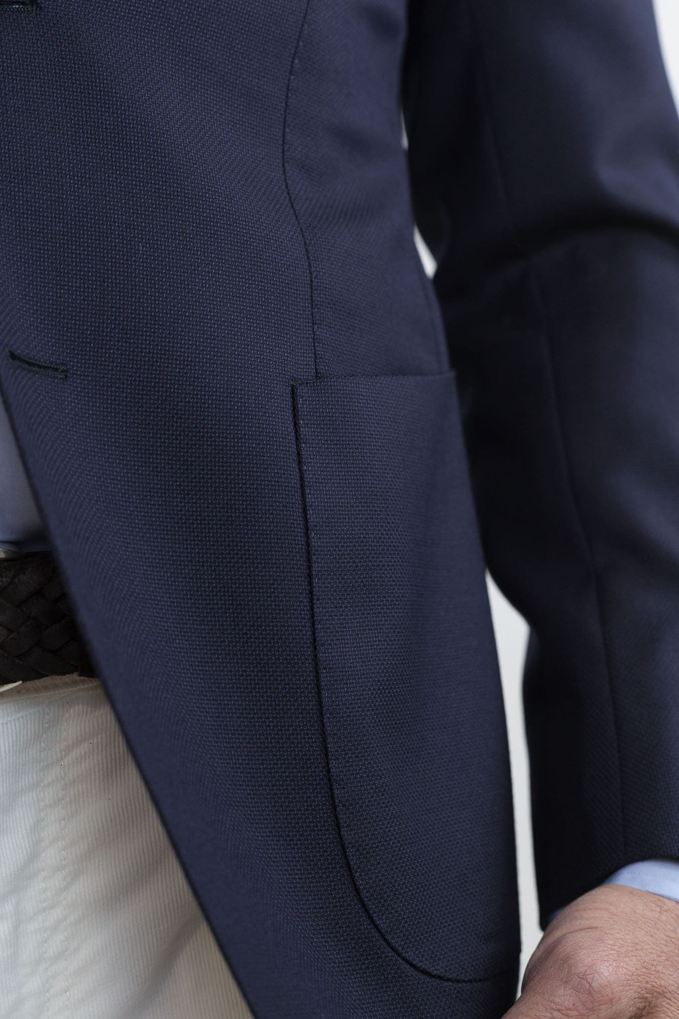 GUARINO Giacca Hopsack Blu