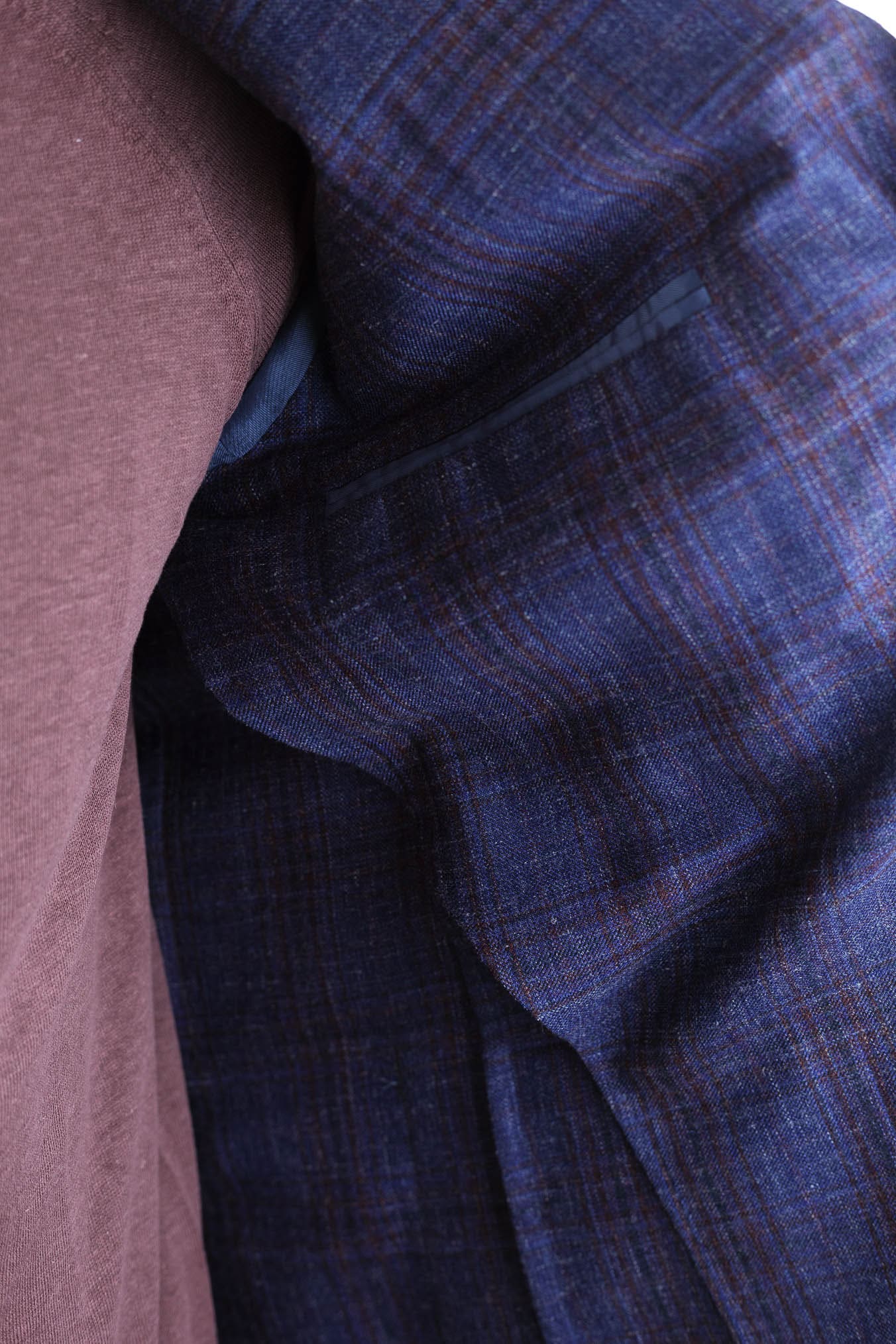 GUARINO Giacca Check Blu e Bordeaux